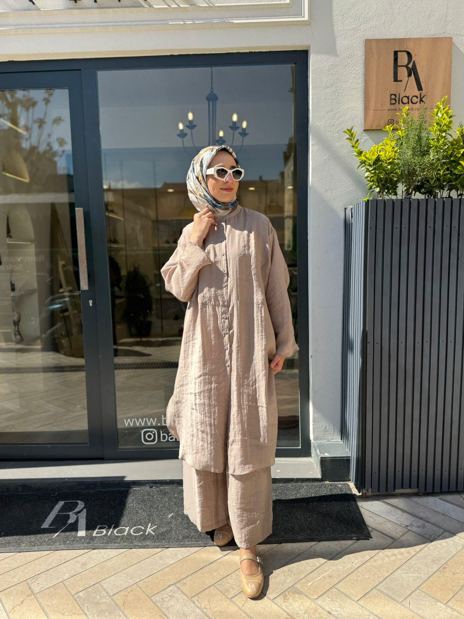 26SS237 Minerva Kadın Tunik Vizon