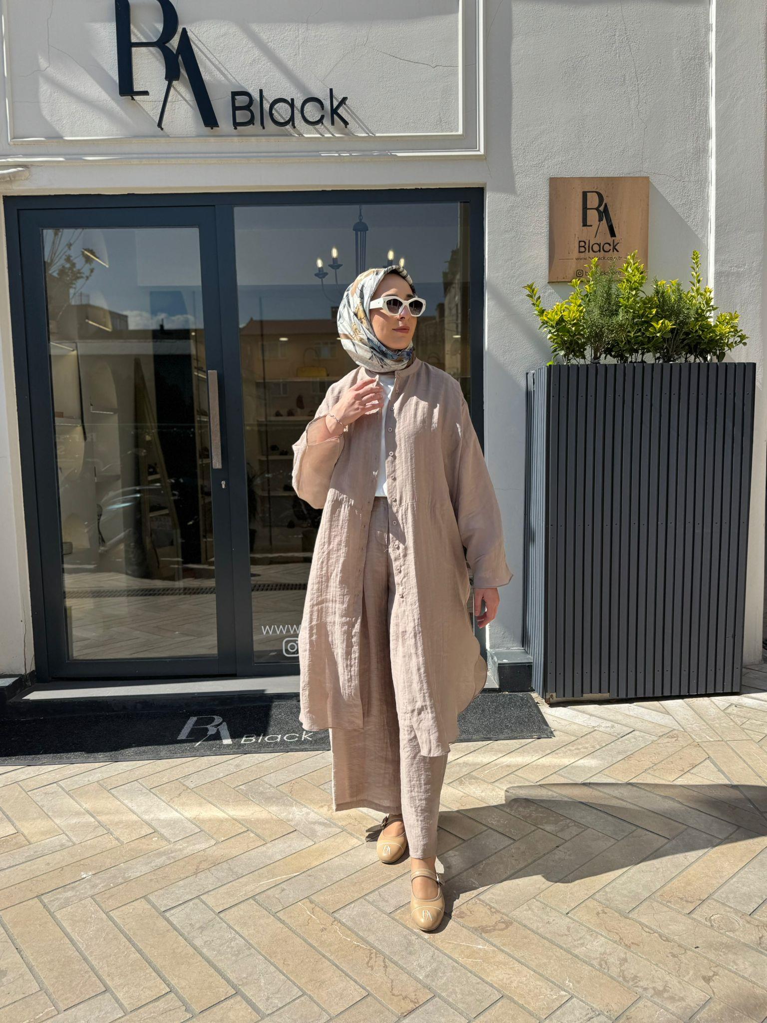 26SS237 Minerva Kadın Tunik Vizon