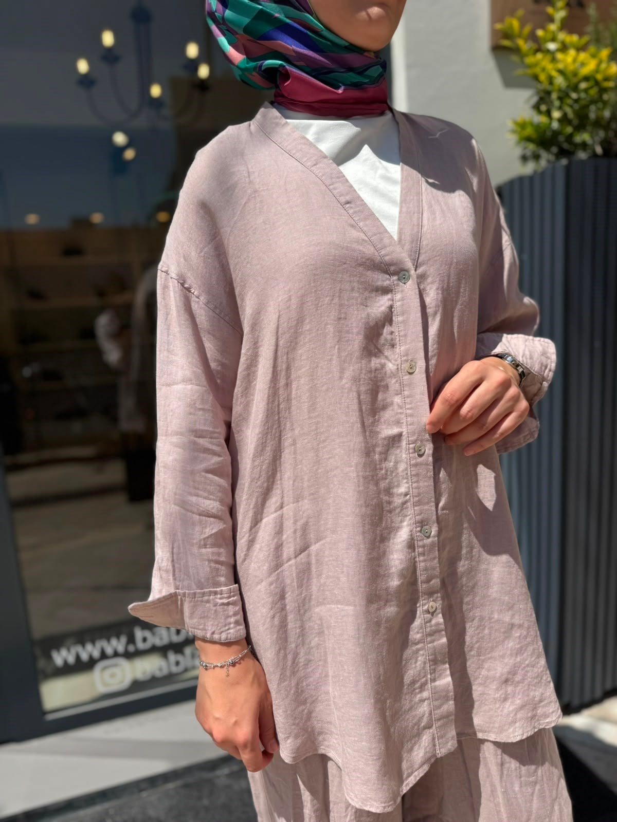 26SS240 Elba Kadın Gömlek Pudra Pembe