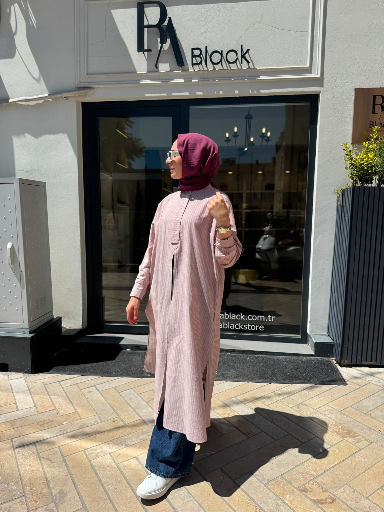 26SS243 Lina Kadın Tunik Bordo