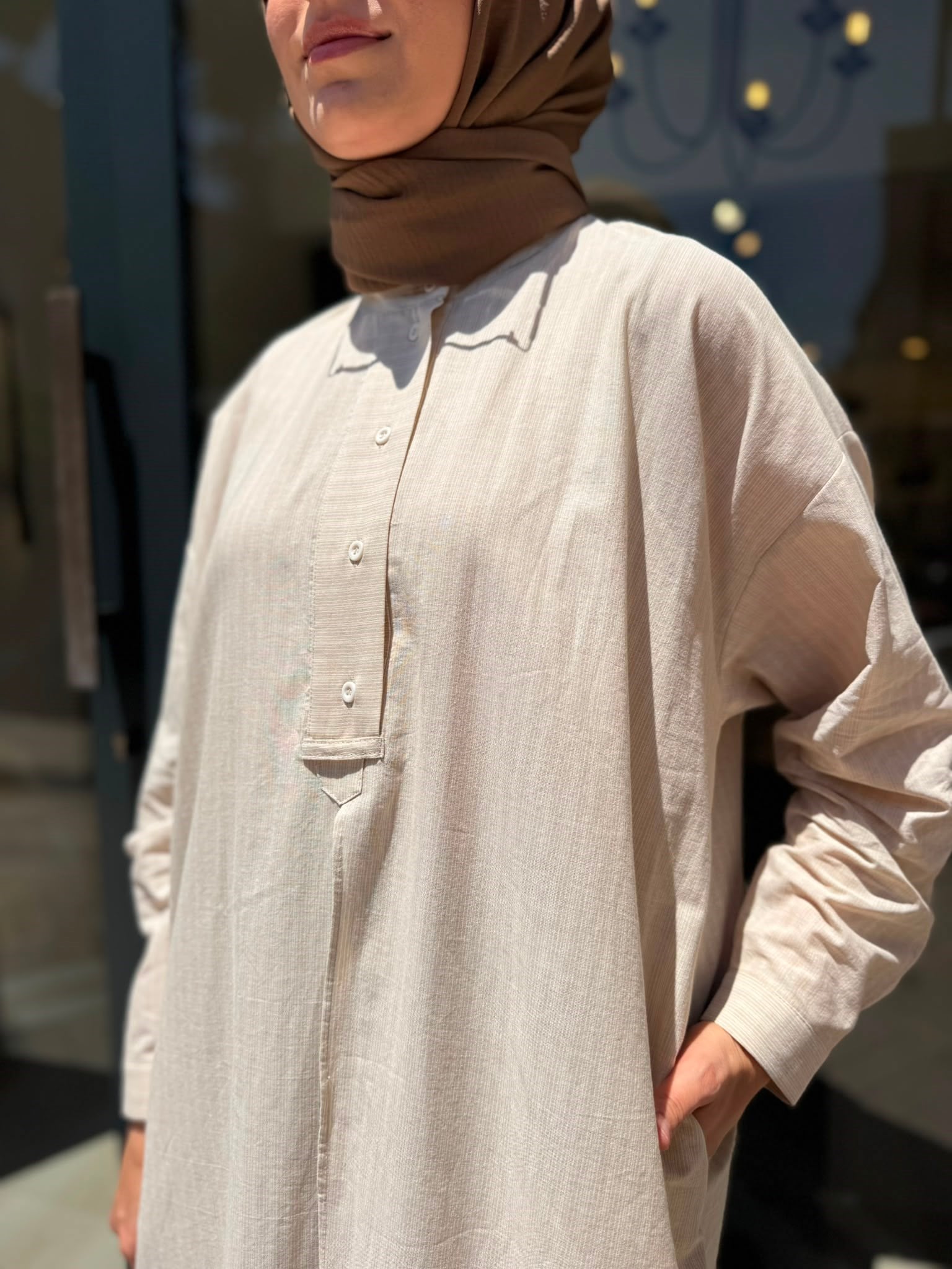 26SS243 Lina Kadın Tunik Kahve