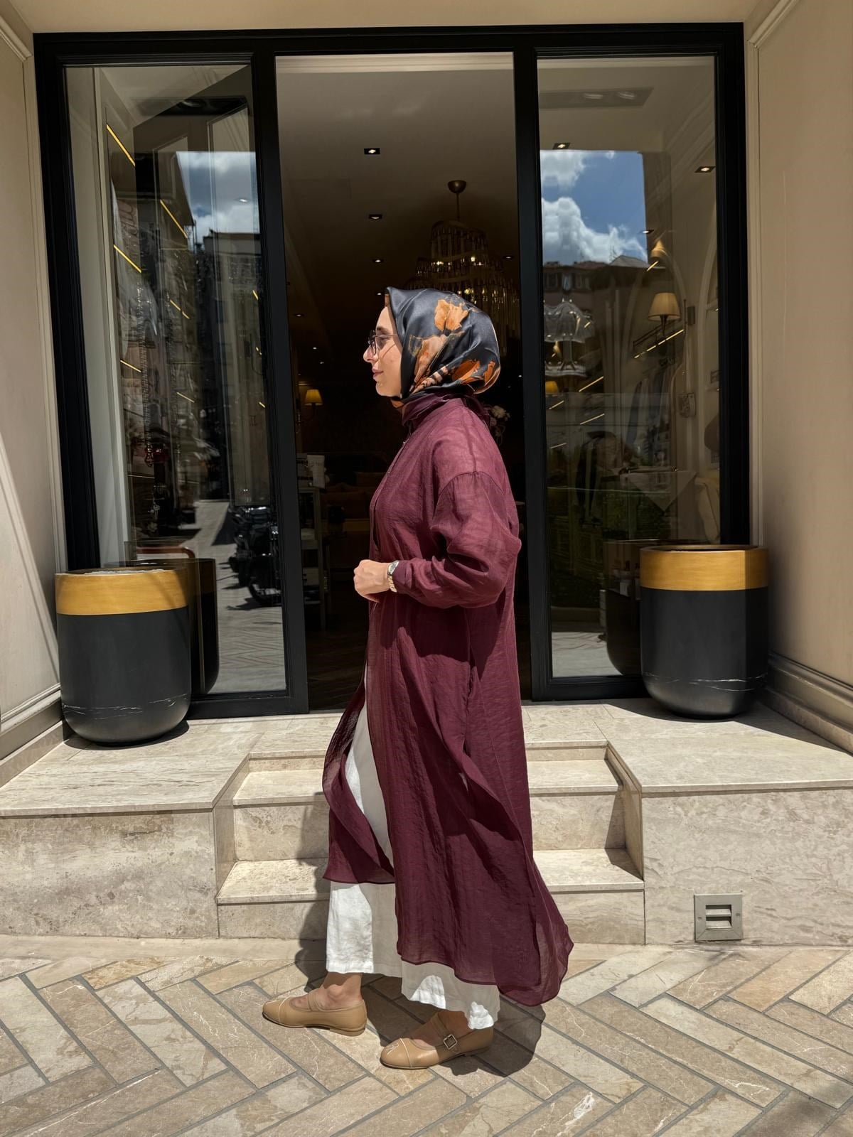 26SS243 Lina Kadın Tunik Mürdüm