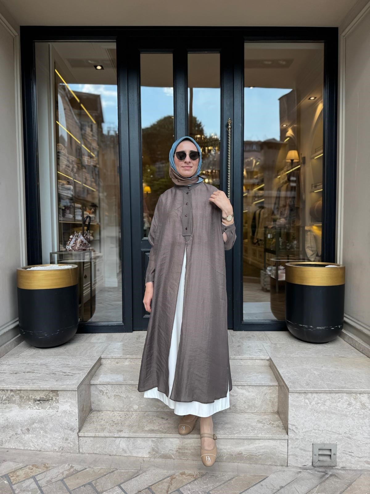 26SS243 Lina Kadın Tunik Sütlü Kahve