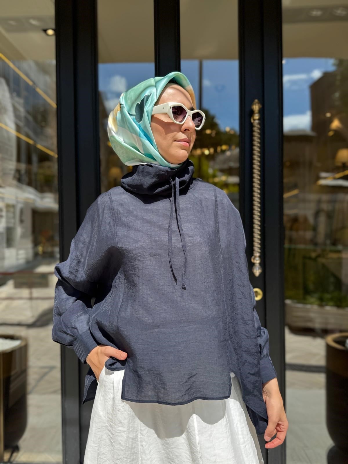 26SS245 Bery Kadın Bluz Lacivert
