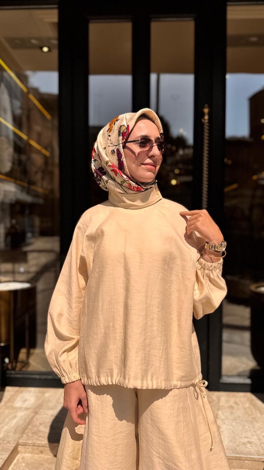 26SS250 Sasha Keten Kadın Takım LİMON