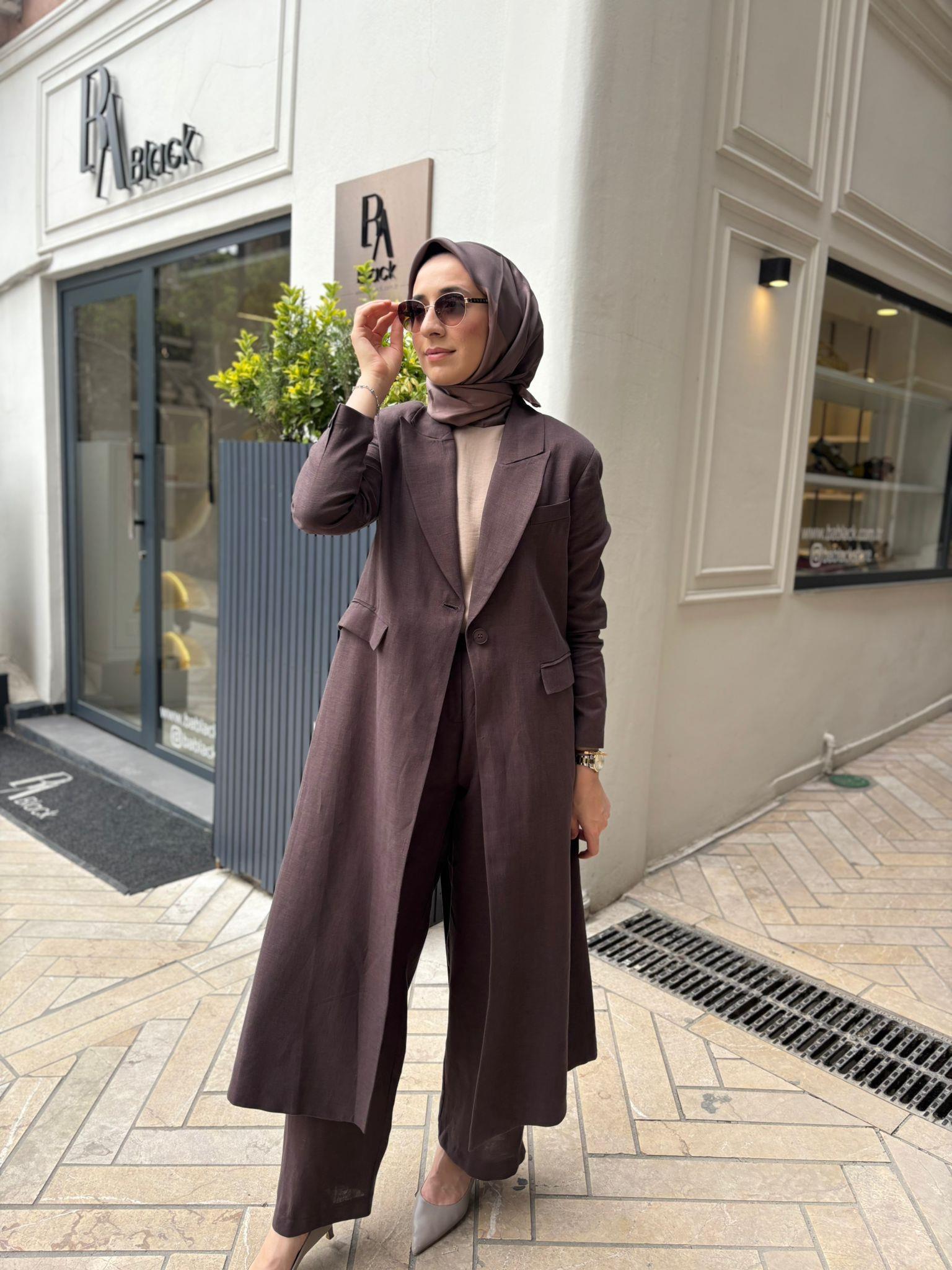 26SS323 Lin Kadın Pantolon BİTTER