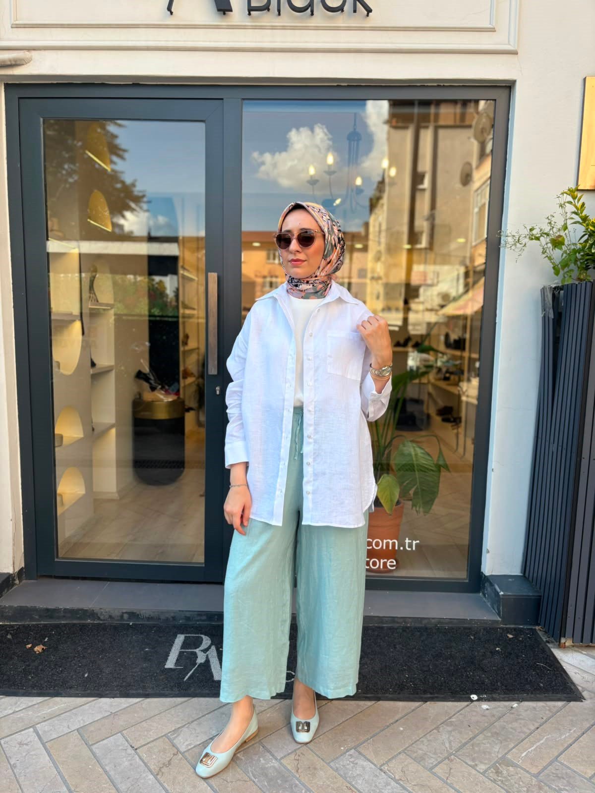 26SS329 Sofy Kadın Pantolon Mavi