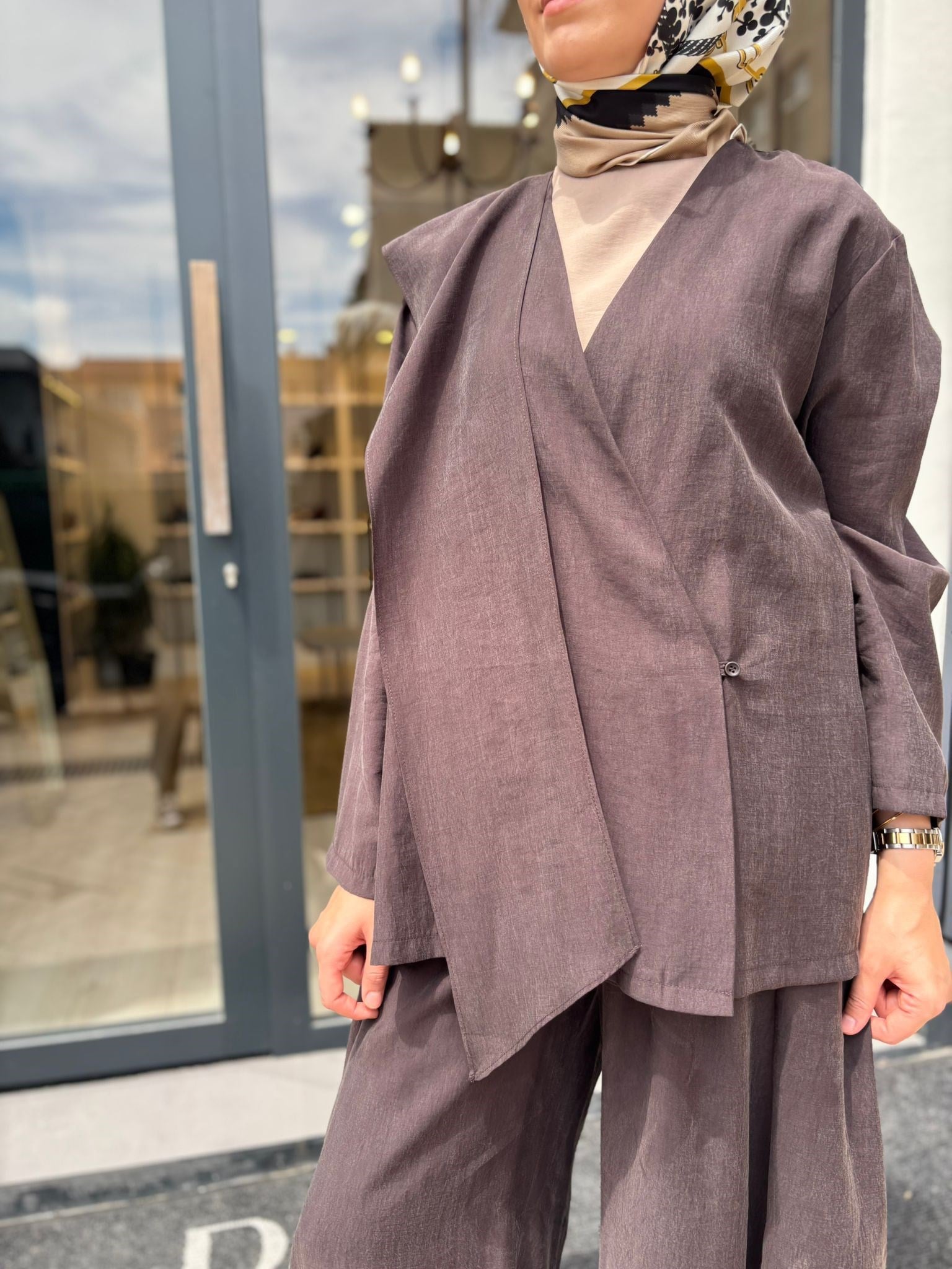 26SS607 Elix Kadın Kimono BİTTER