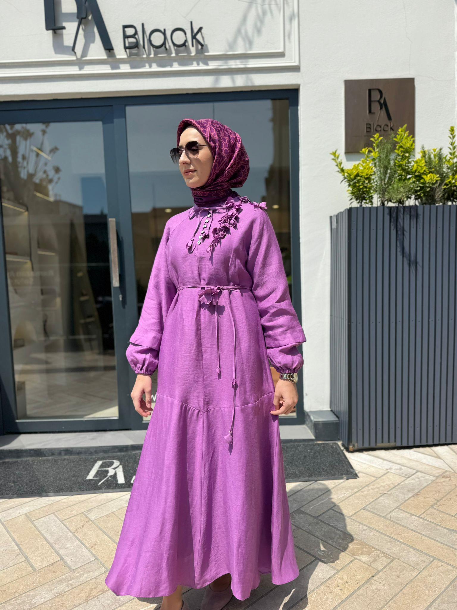 26SSELB0002 Aura Kadın Elbise Fuşya