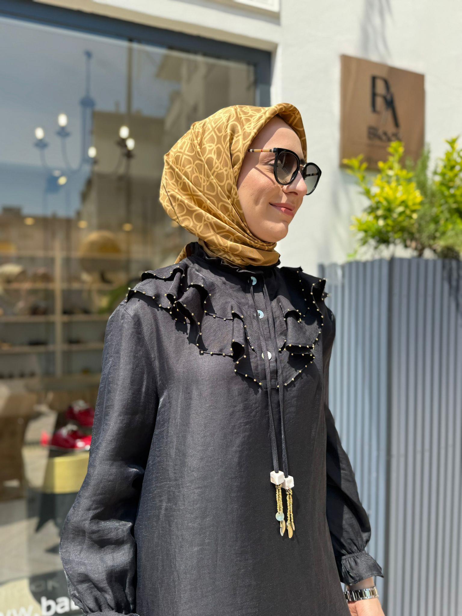 26SSTUN0001 Enid Kadın Tunik Siyah