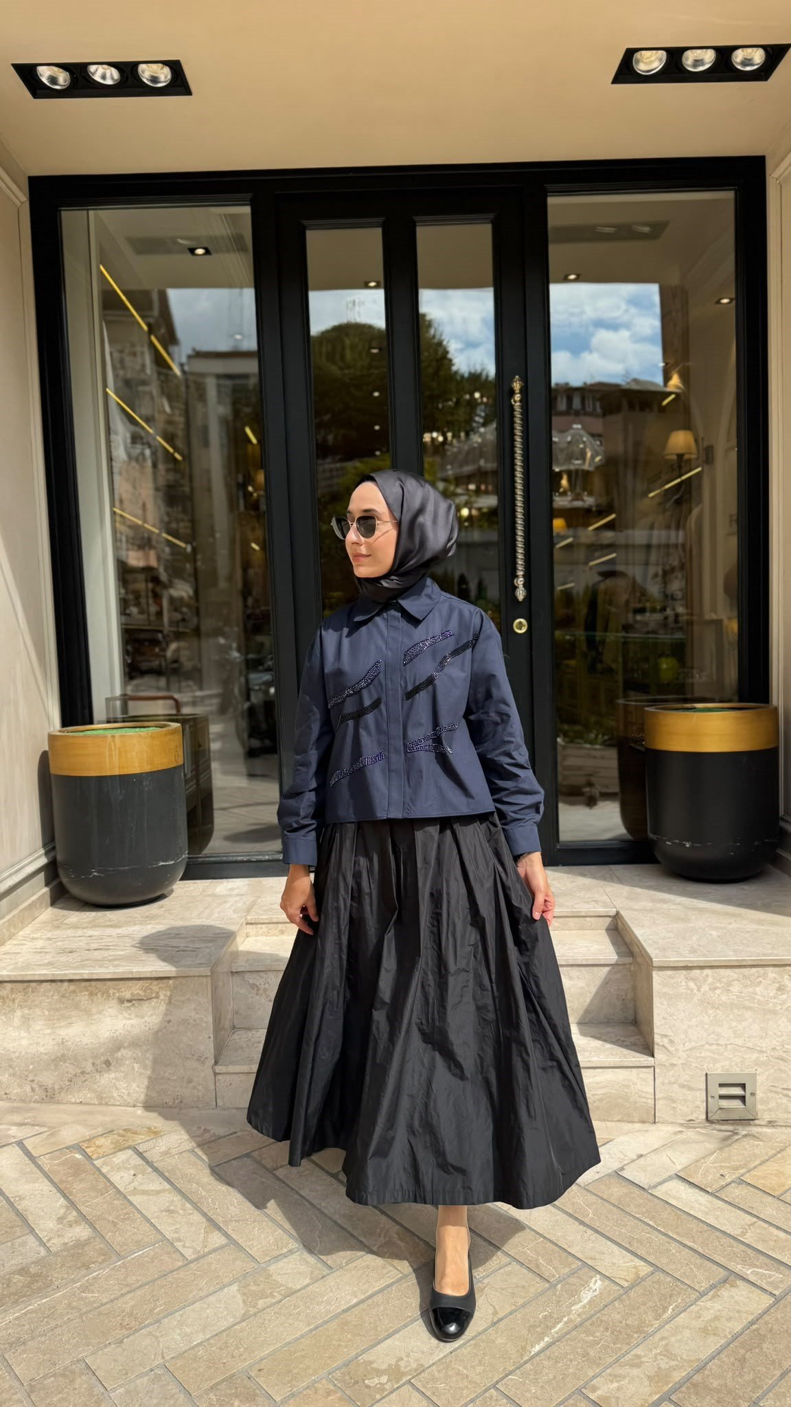 27FWGOM00 Matilda Kadın Gömlek Lacivert