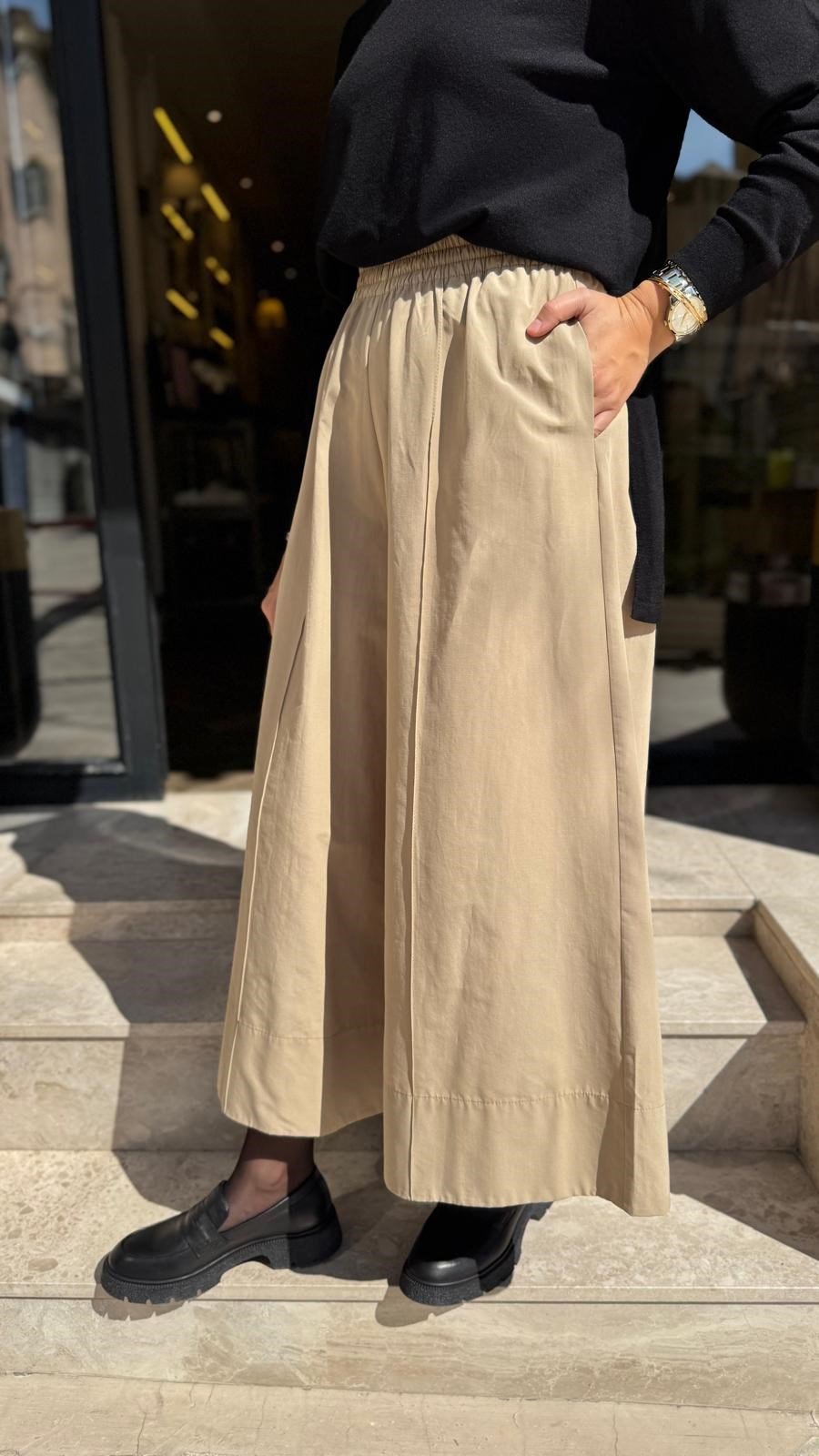 27FWPNT0038 Soles Kadın Pantolon Bej