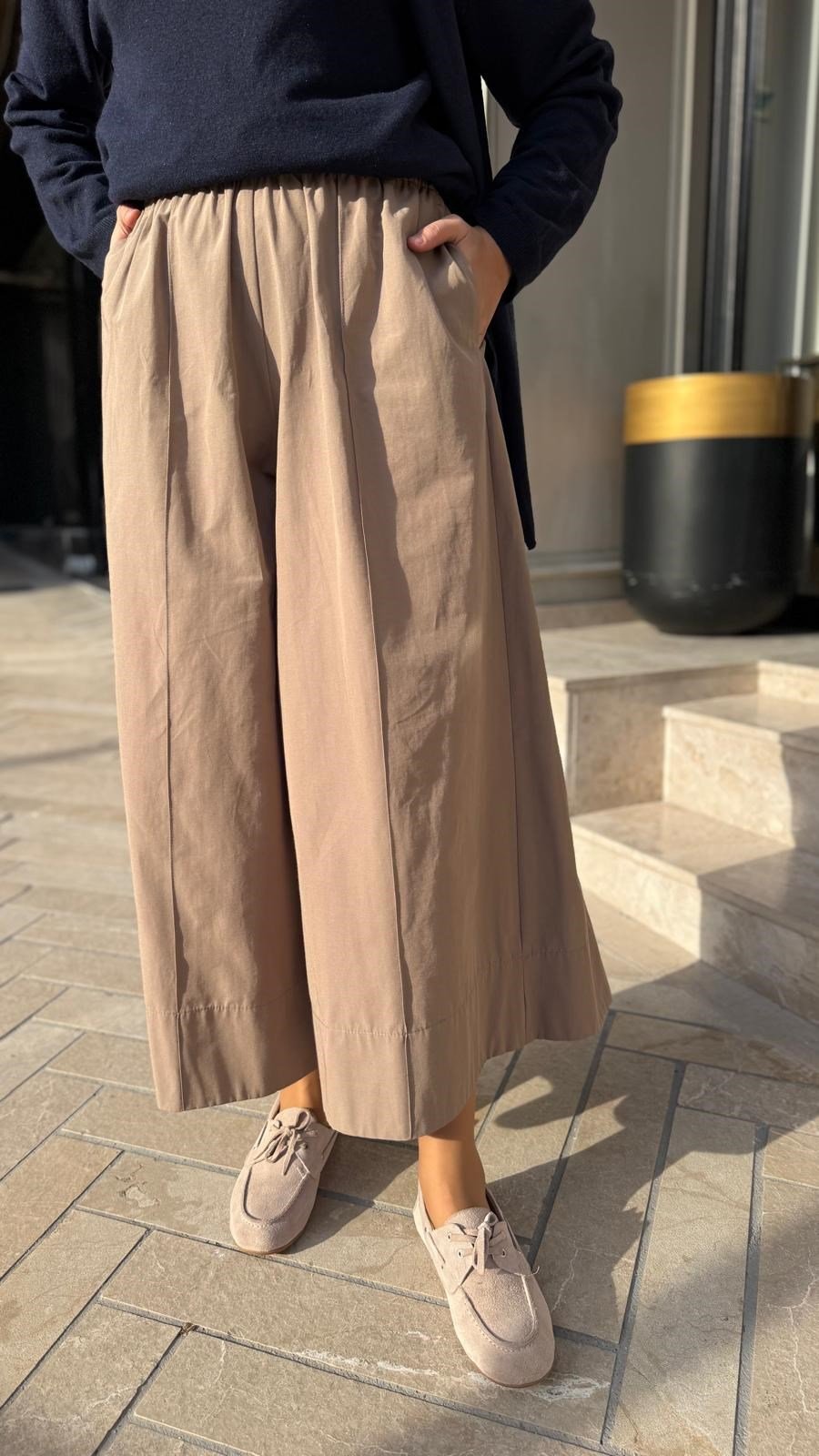 27FWPNT0038 Soles Kadın Pantolon Camel