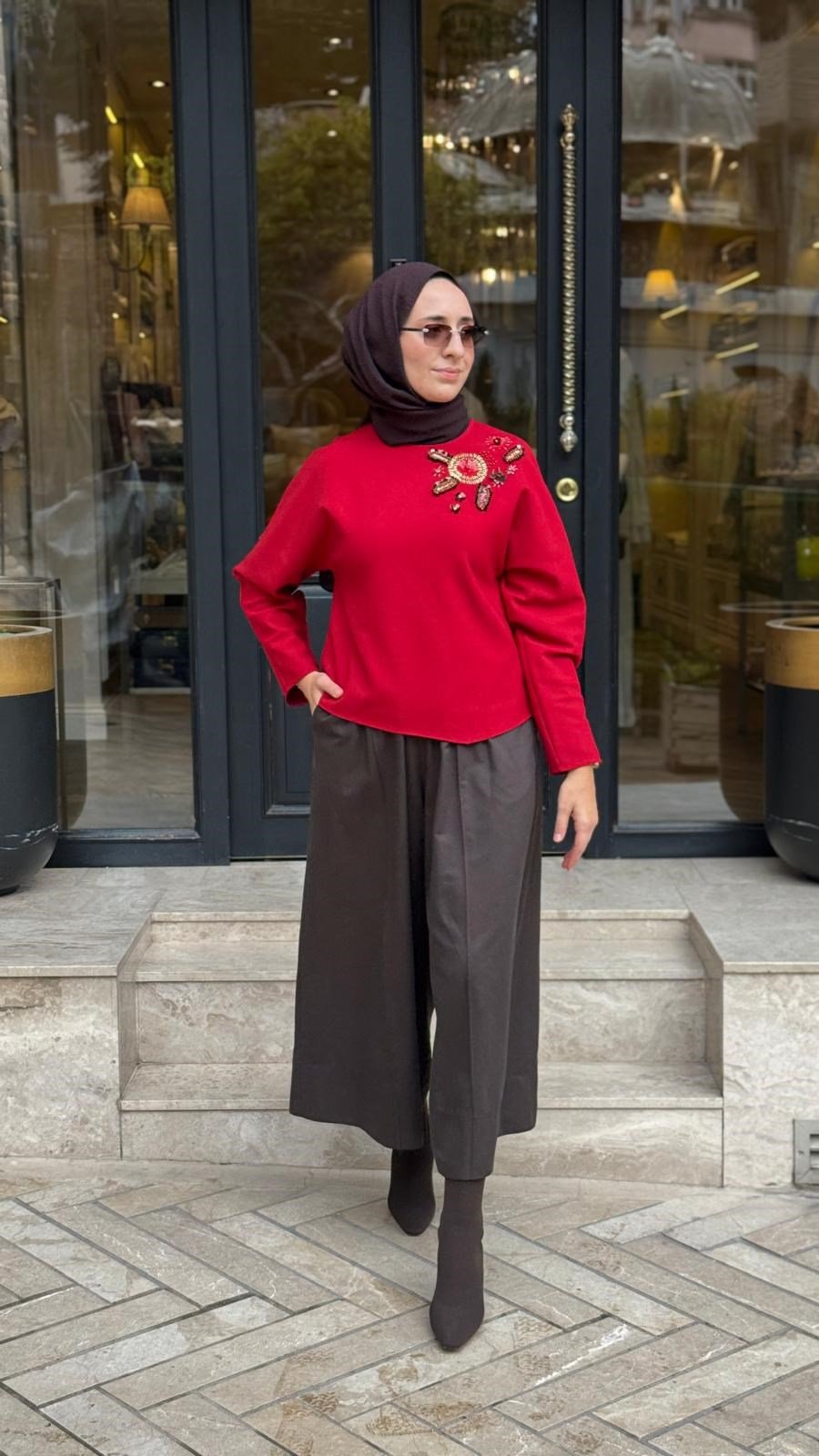 27FWSWE0006 Lydia Kadın Sweat Kırmızı