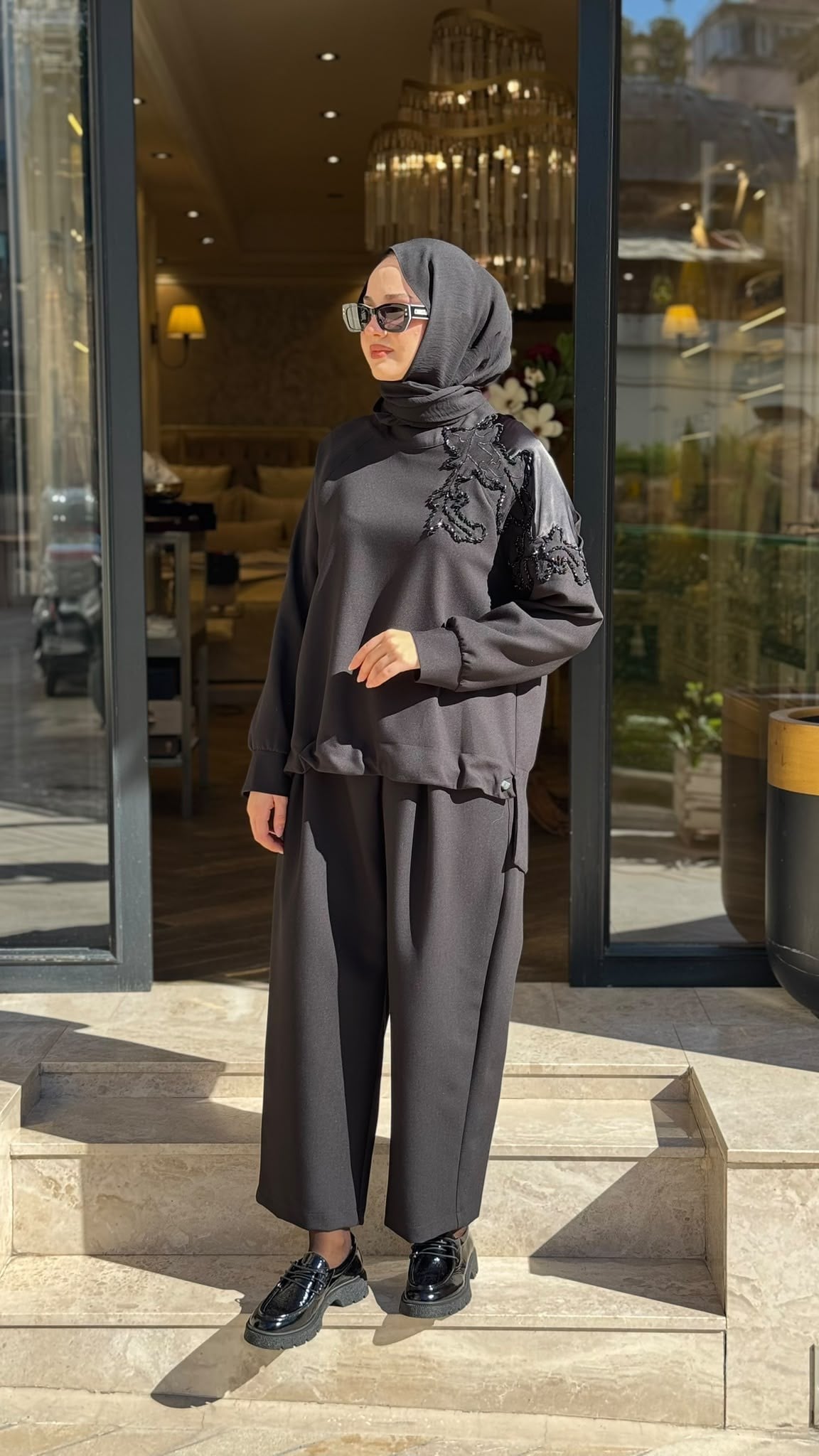 27FWSWE0012 Reni Kadın Takım Siyah