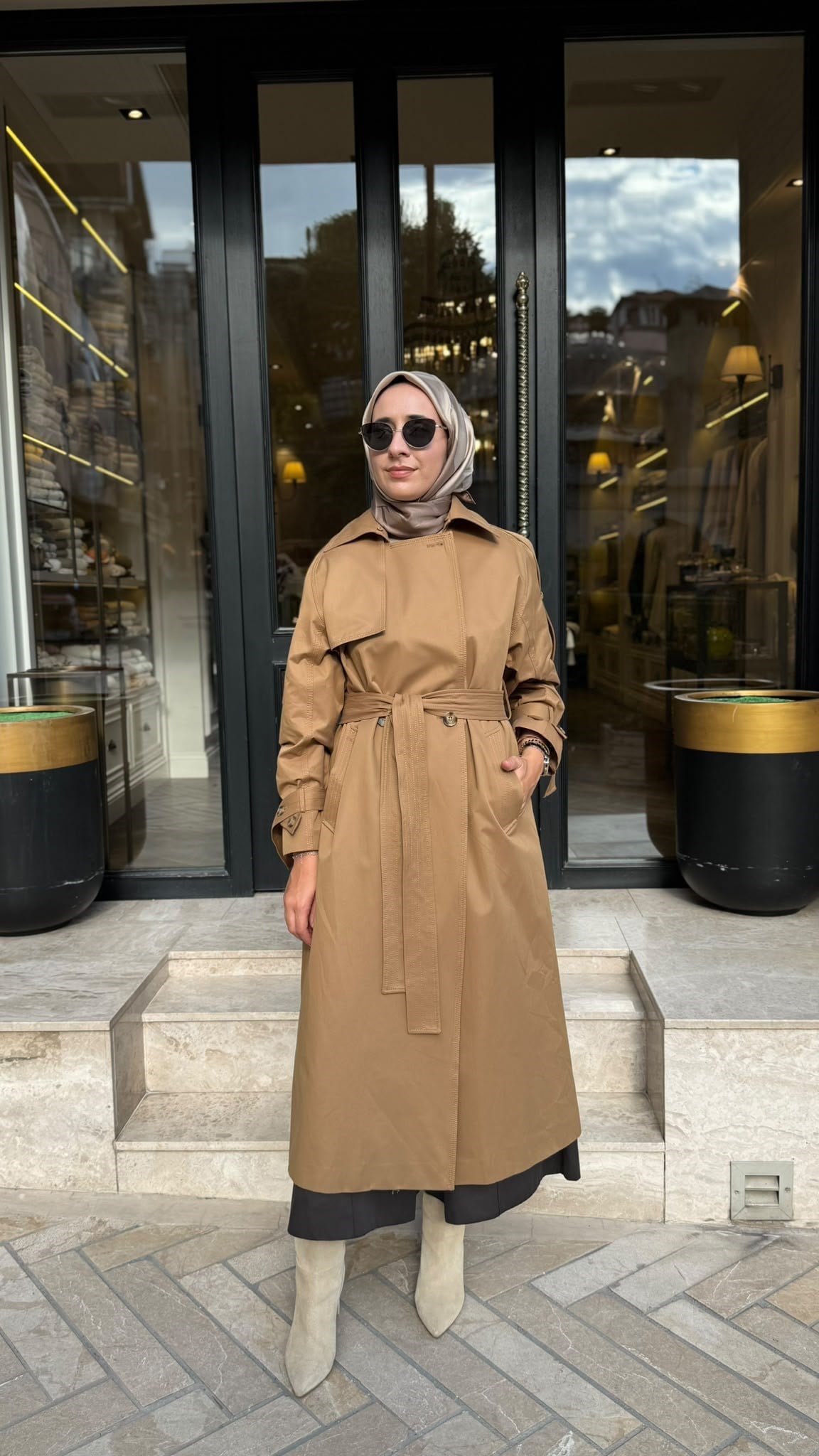 27FWTRN000 Cressida Kadın Trenç Camel