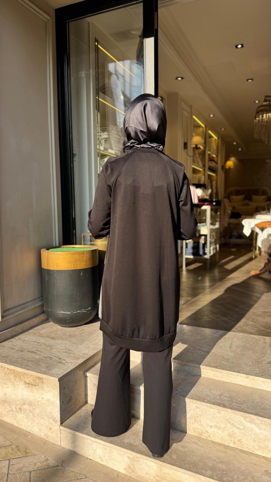 40030 Bisiklet Yaka Kadın Tunik Siyah