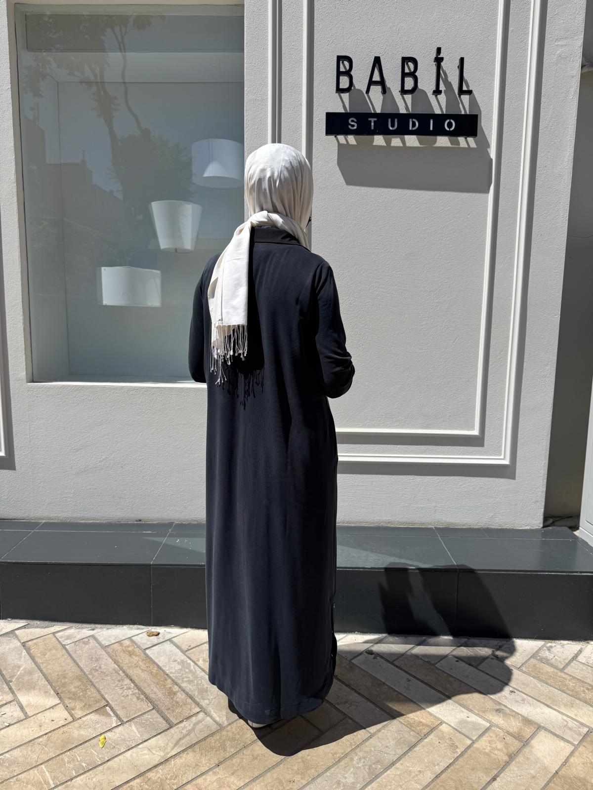 7139 Çıtçıt Kapamalı Kadın Kap Siyah