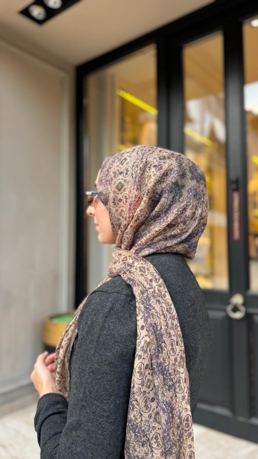 BUA34 Saye Kaşmir Şal Krem