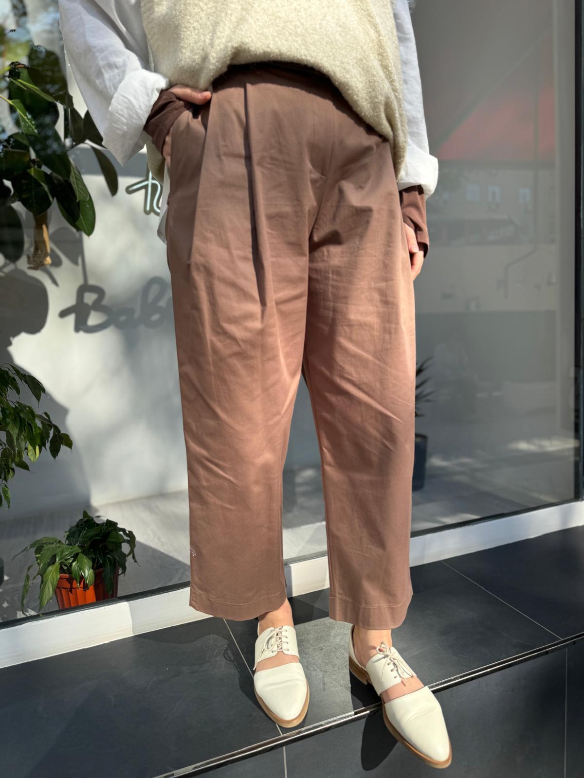 Culotte Pili Coton Kadın Pantolon Kahve