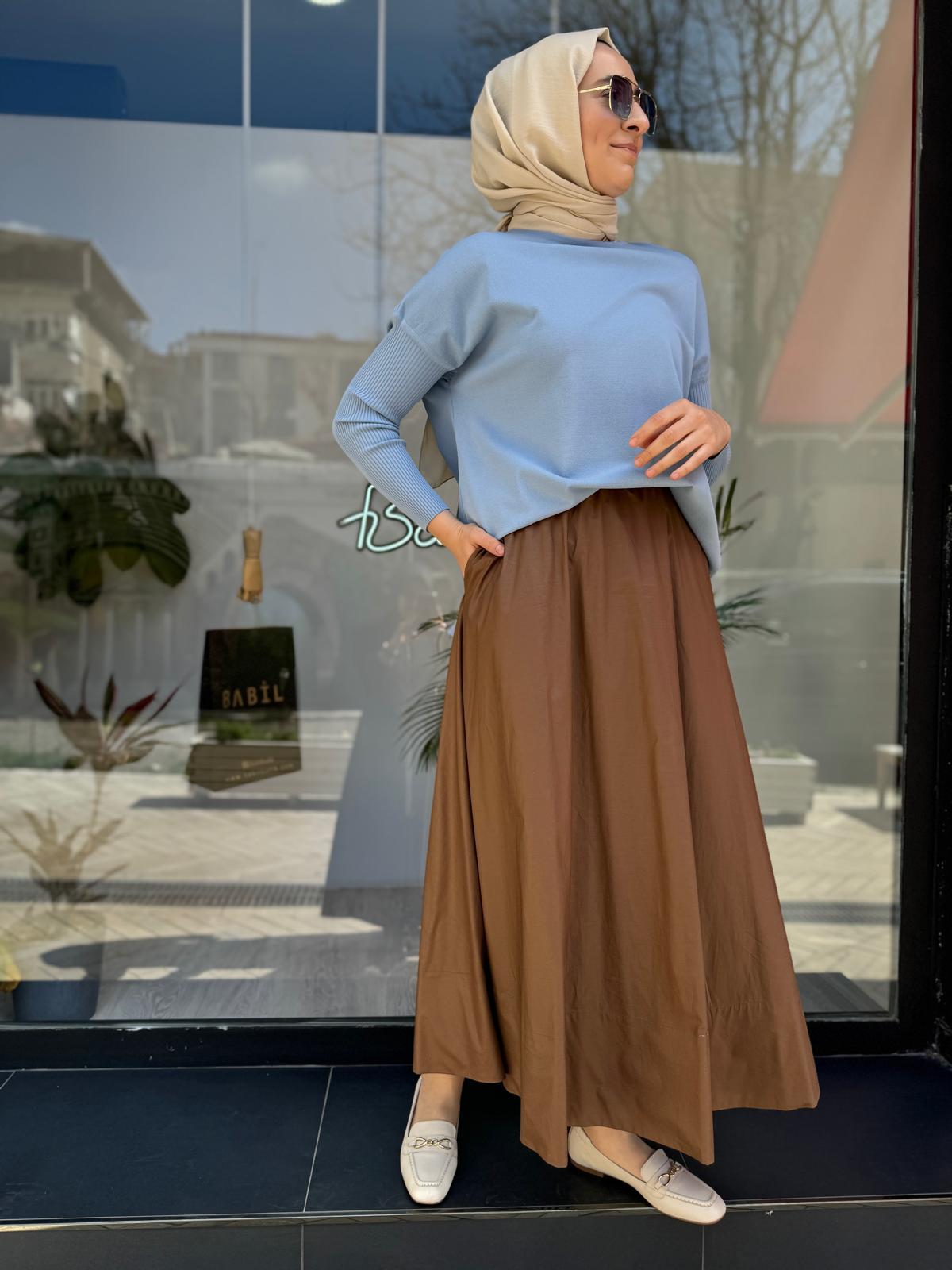 Keti Koton Kloş Kadın Etek Kahve