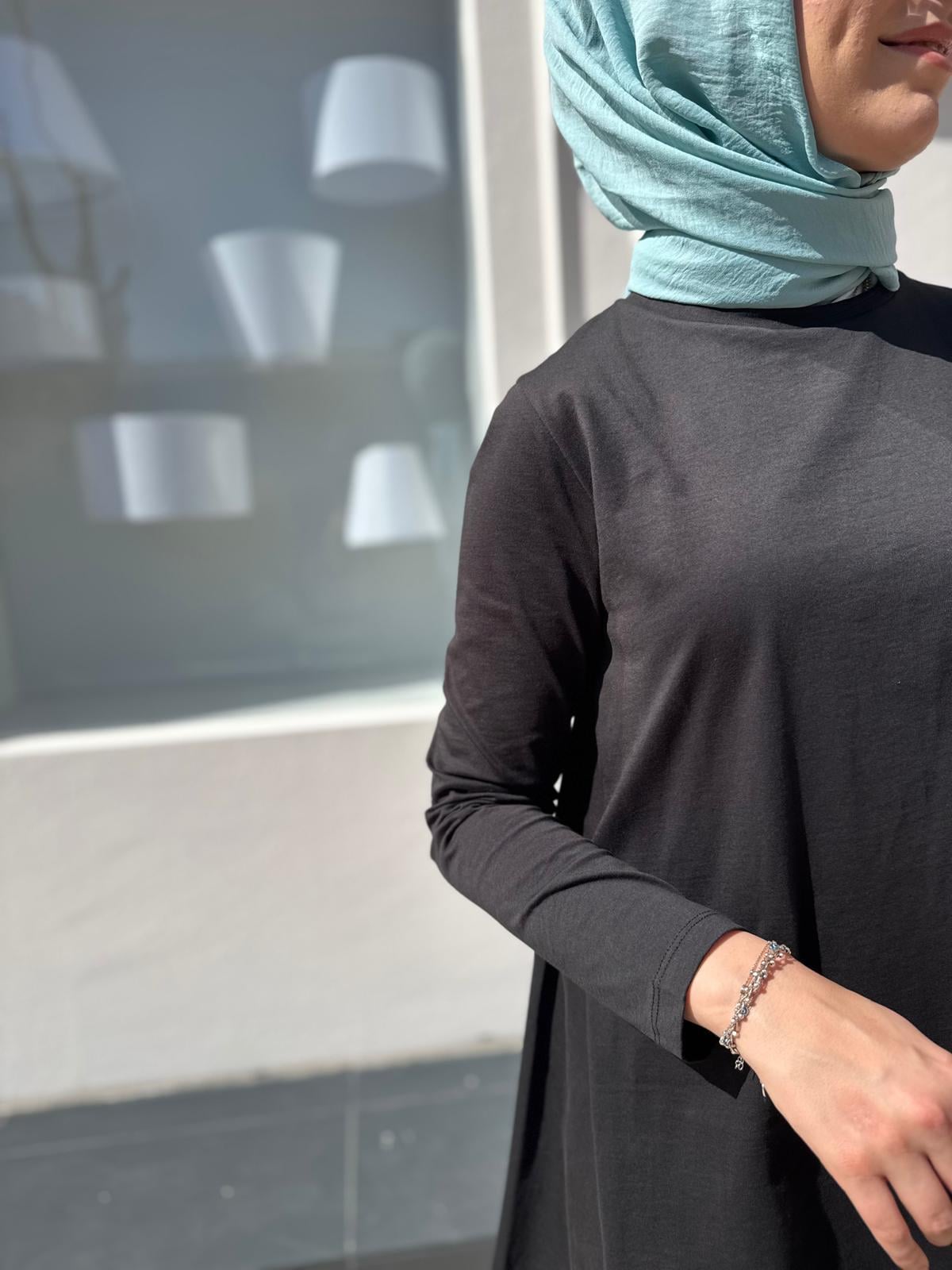Koton Uzun Kollu Basic Kadın Bluz Siyah