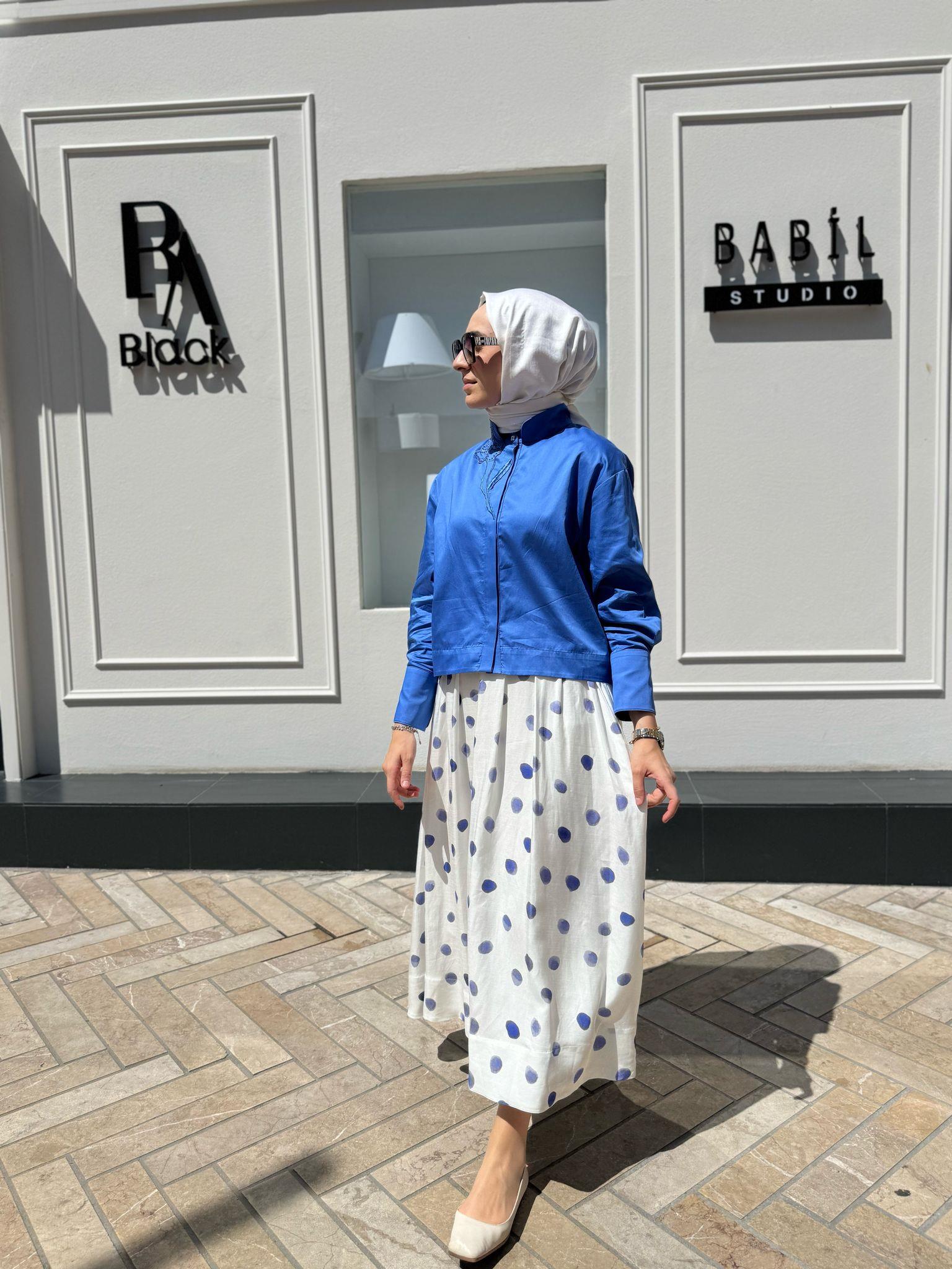 Pauntiyeli  Kadın Etek Beyaz