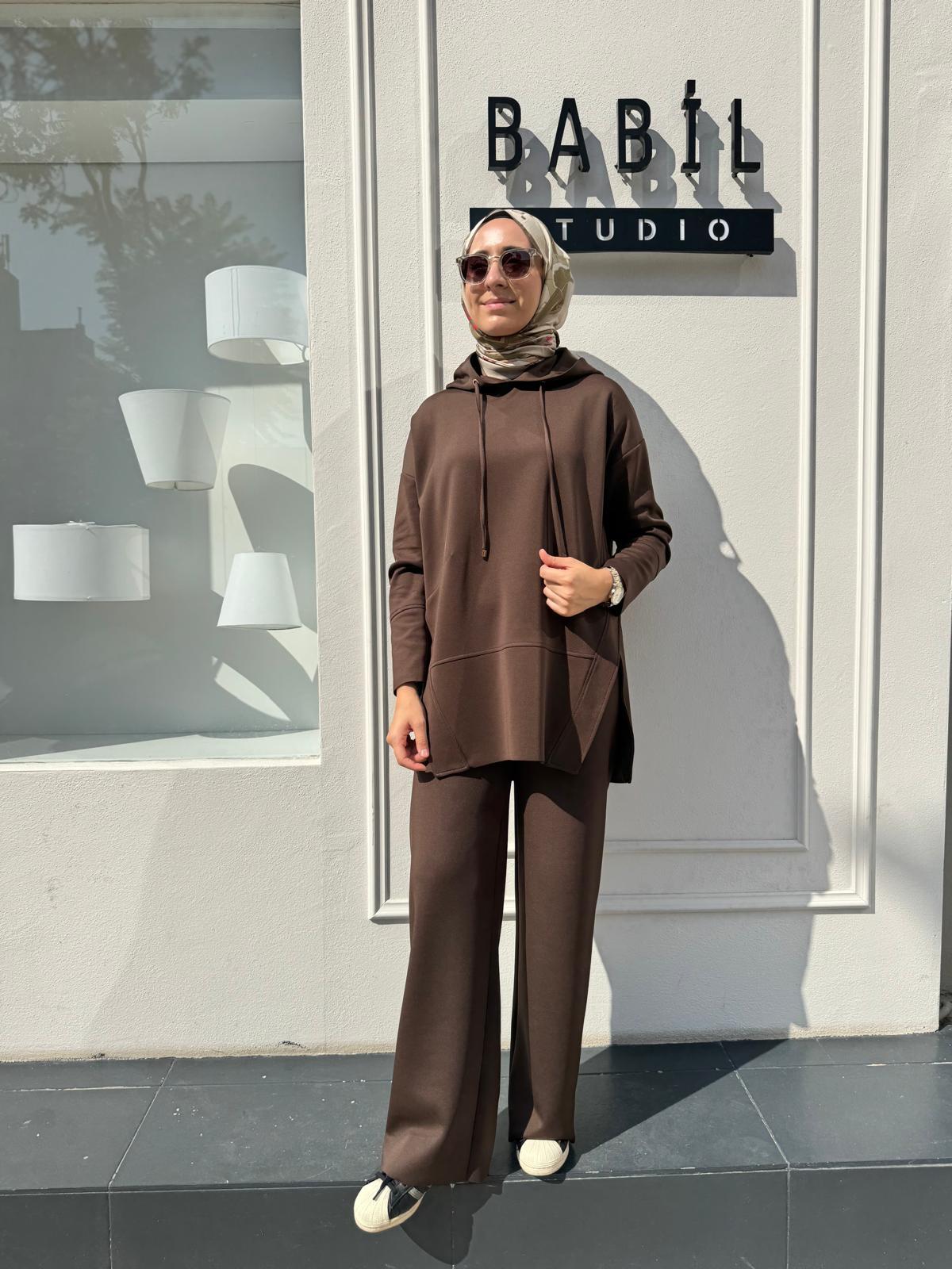 Seta Scuba Spor Tunik Kahve