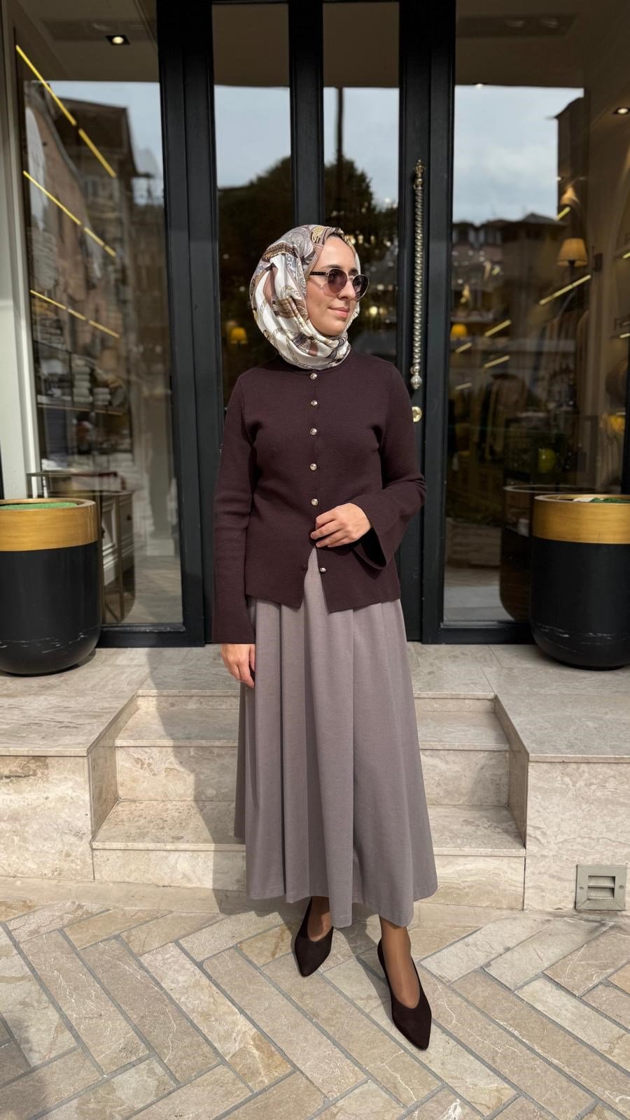 TD26K07000019 Elsa Pileli Kadın Etek ETUP