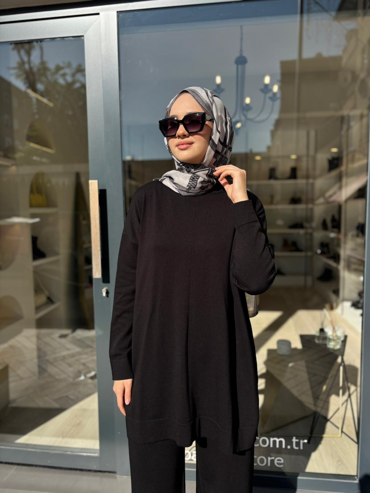 TD3799 Voleta Kadın Takım Siyah