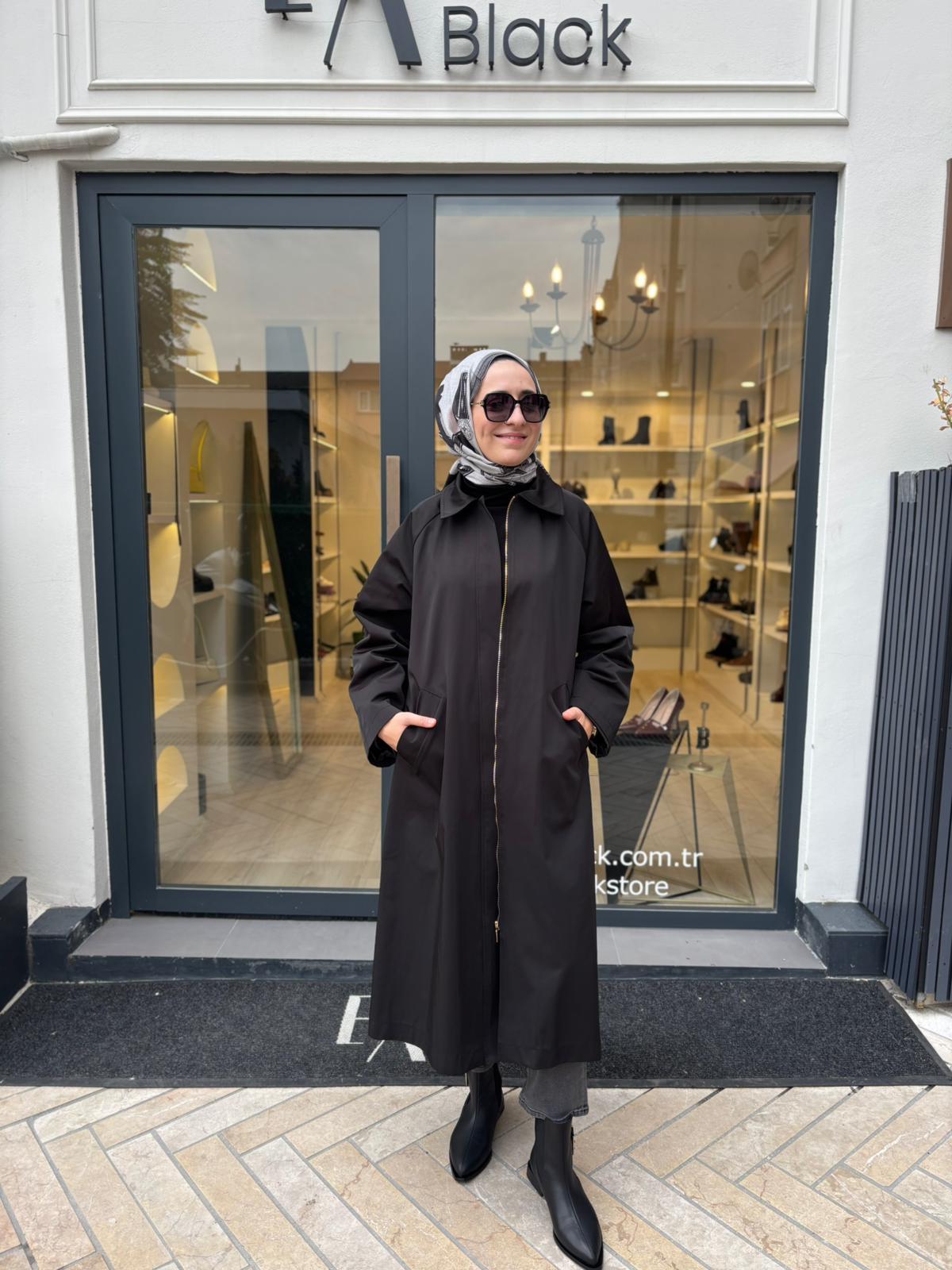 TD4622 Alera Kadın Trençkot Siyah