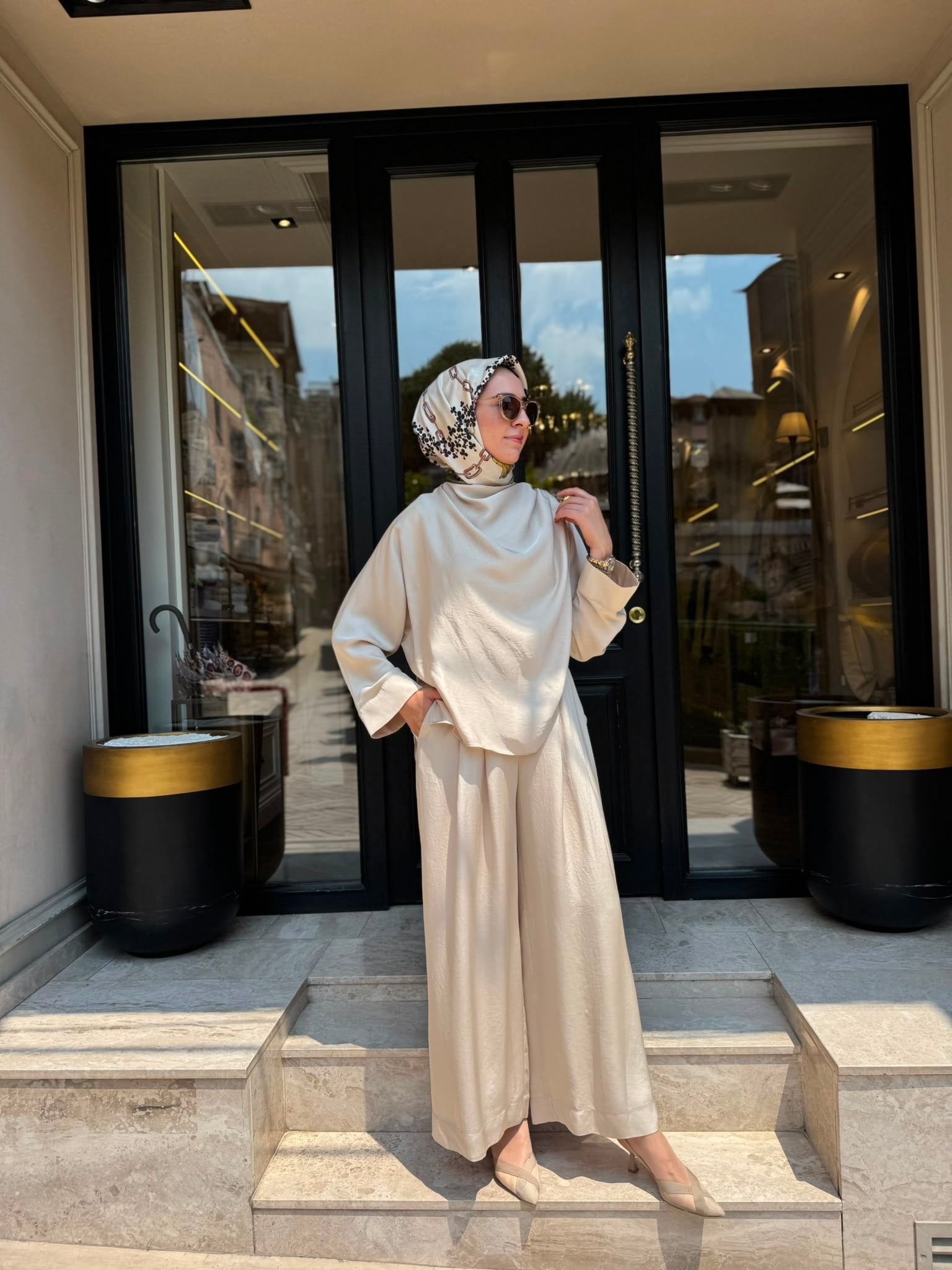 TD4768 Aresa Kadın Takım Vanilya