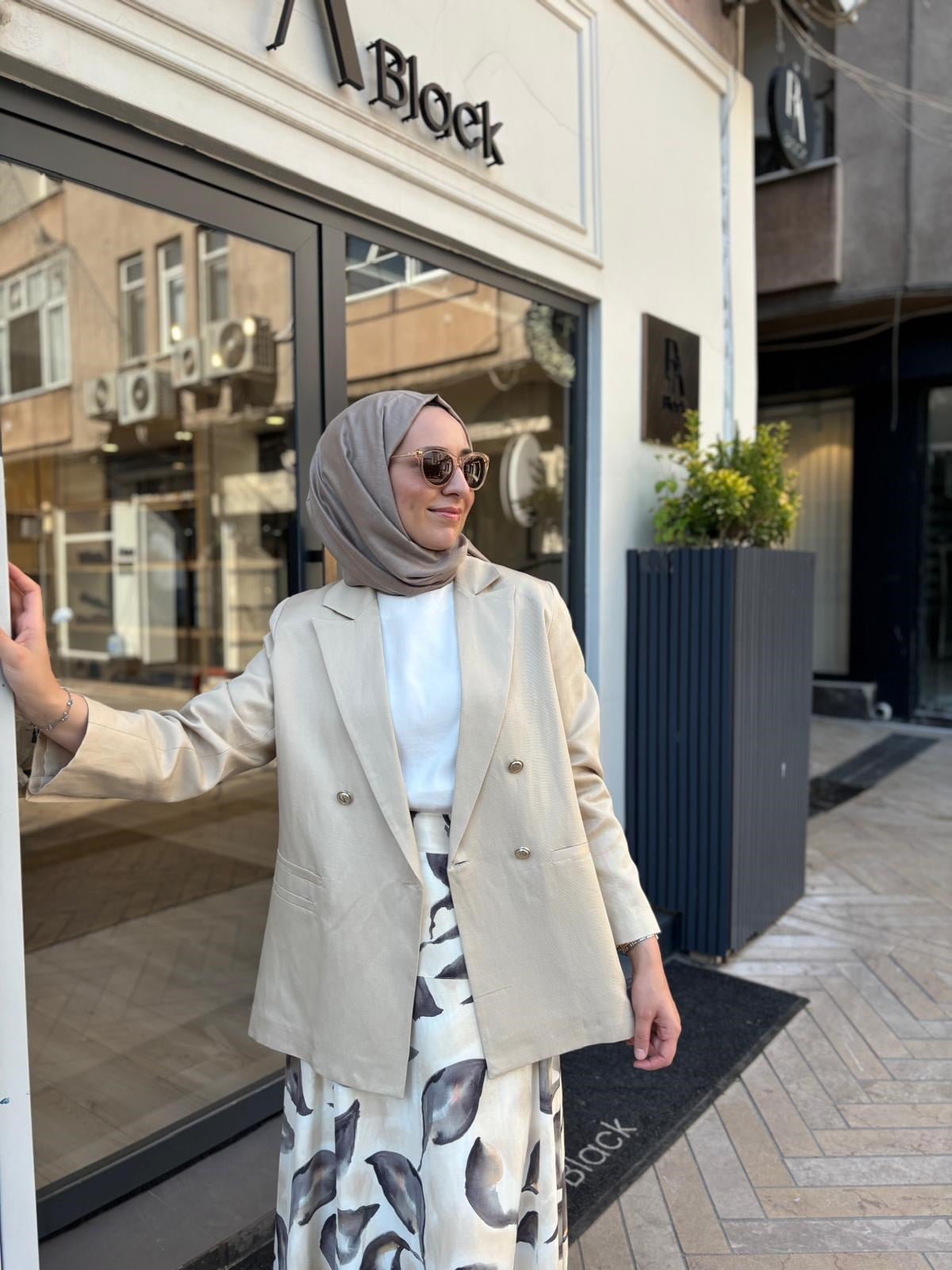 TD5012 Diva Kadın Ceket Vanilya