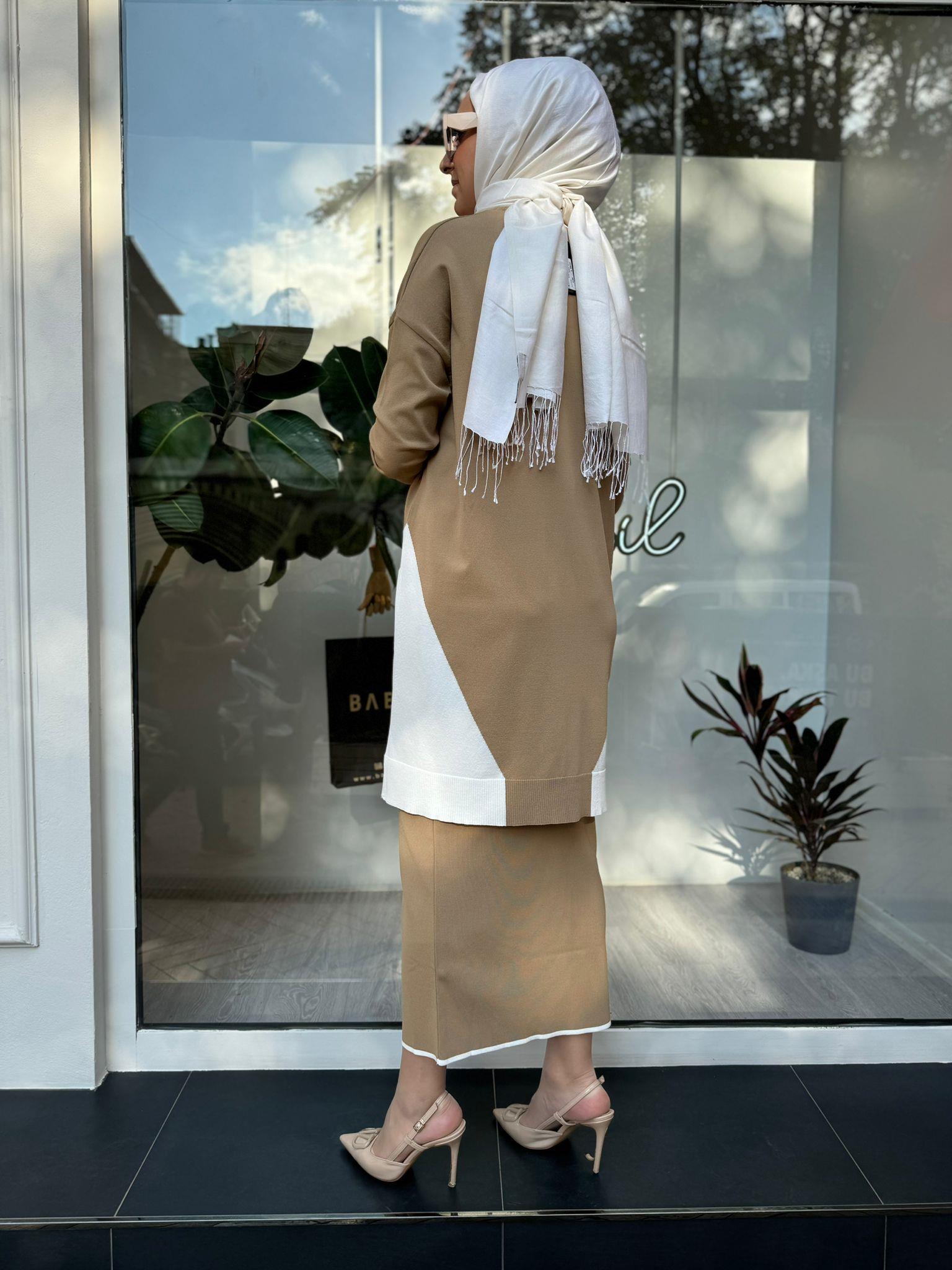 Triko Kalem Etek Camel
