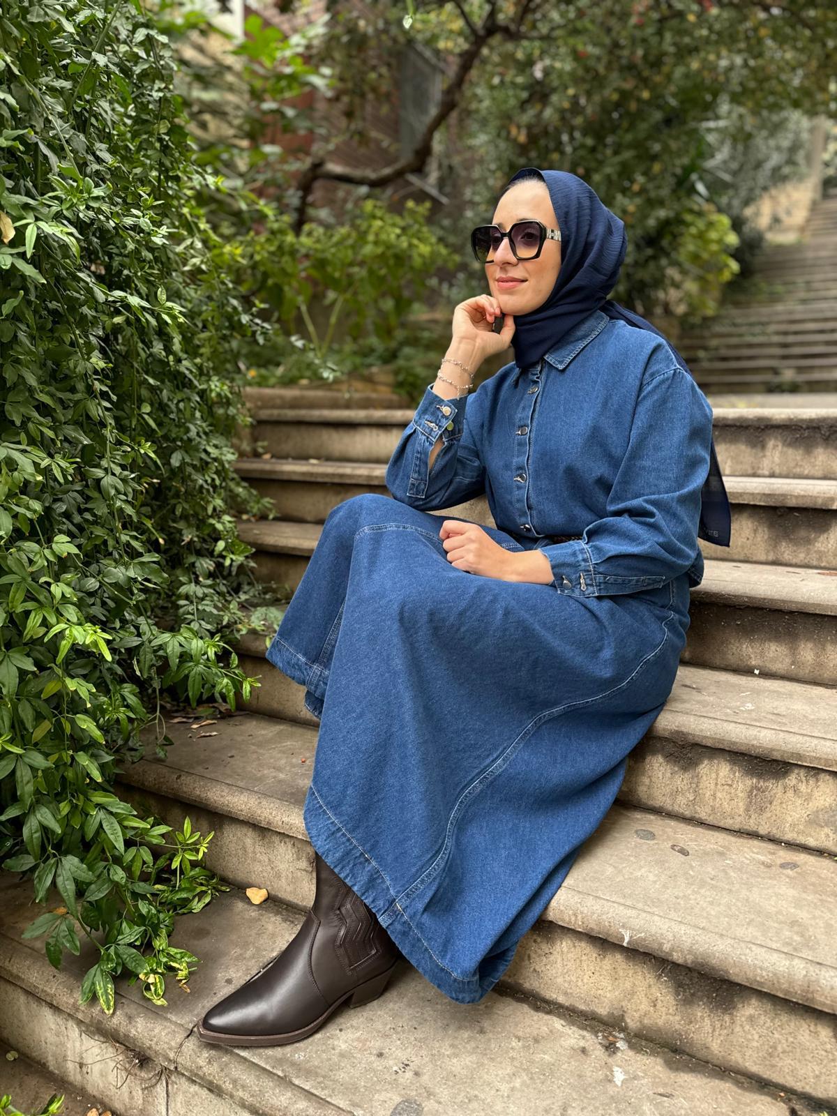 Vella Denim Kloş Kadın Lacivert
