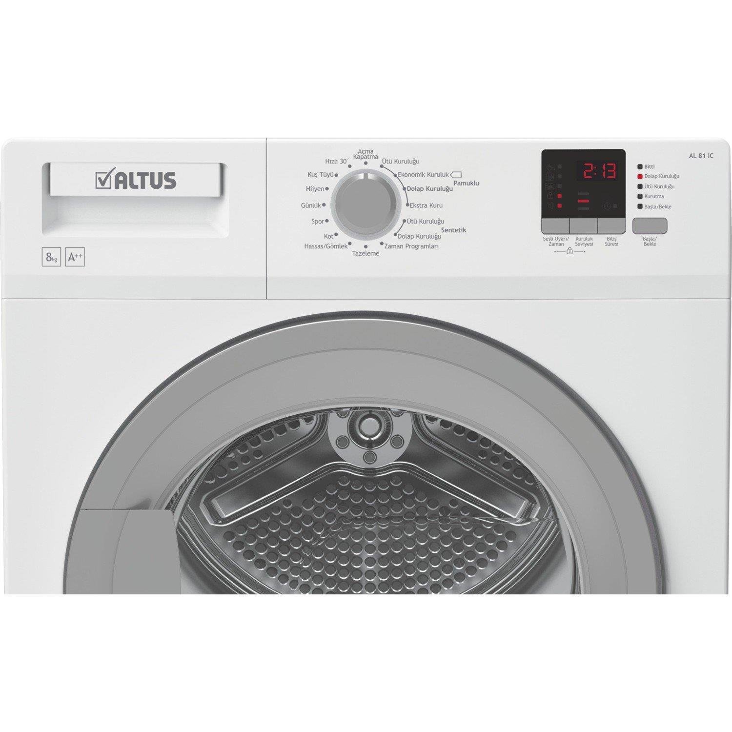 Altus AL 81 IC 8 kg Çamaşır Kurutma Makinesi