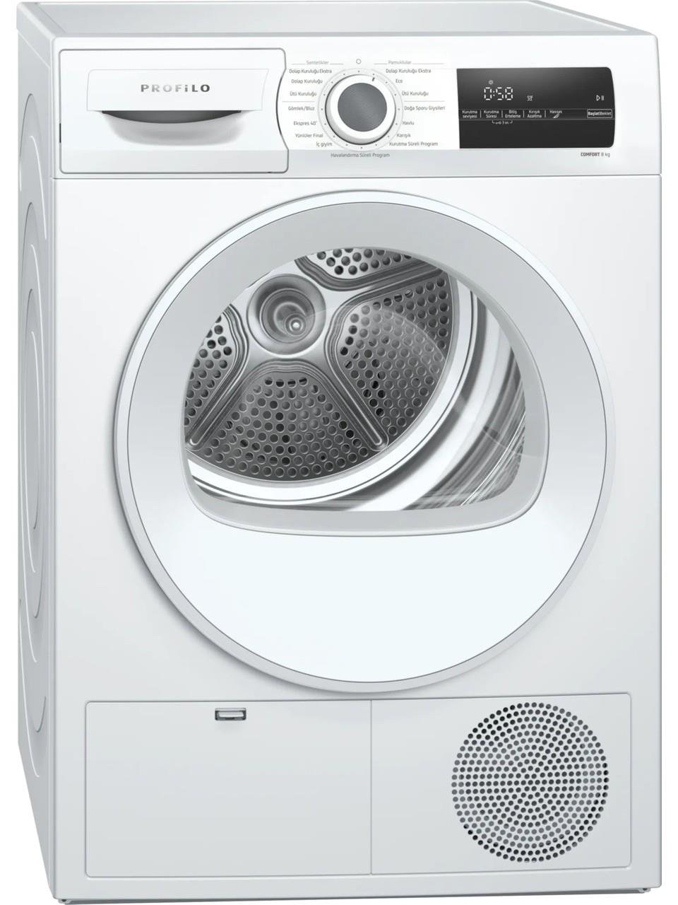 Profilo KM8612HTR 8 kg Çamaşır Kurutma Makinesi