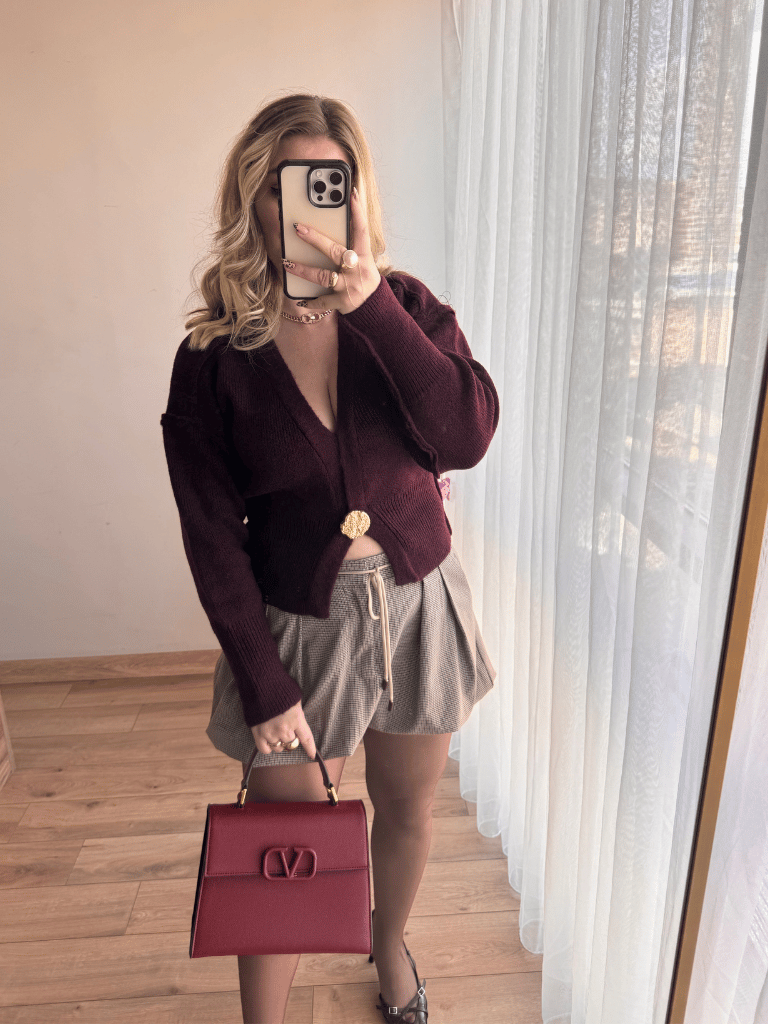 Gold Düğme Hırka