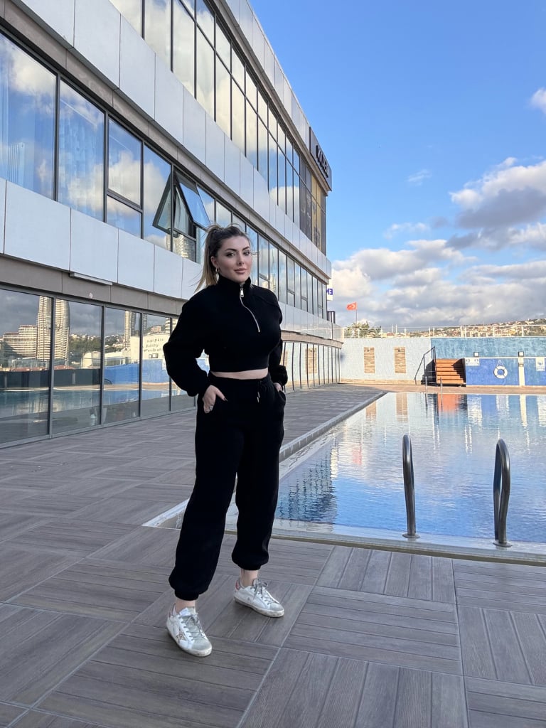 Siyah Sharon Eşofman Takımı
