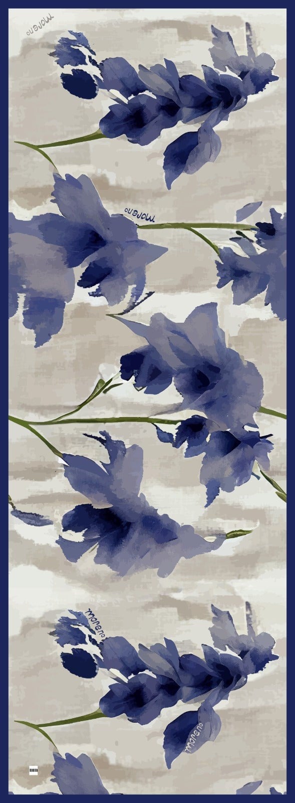 Blue Leaf Print