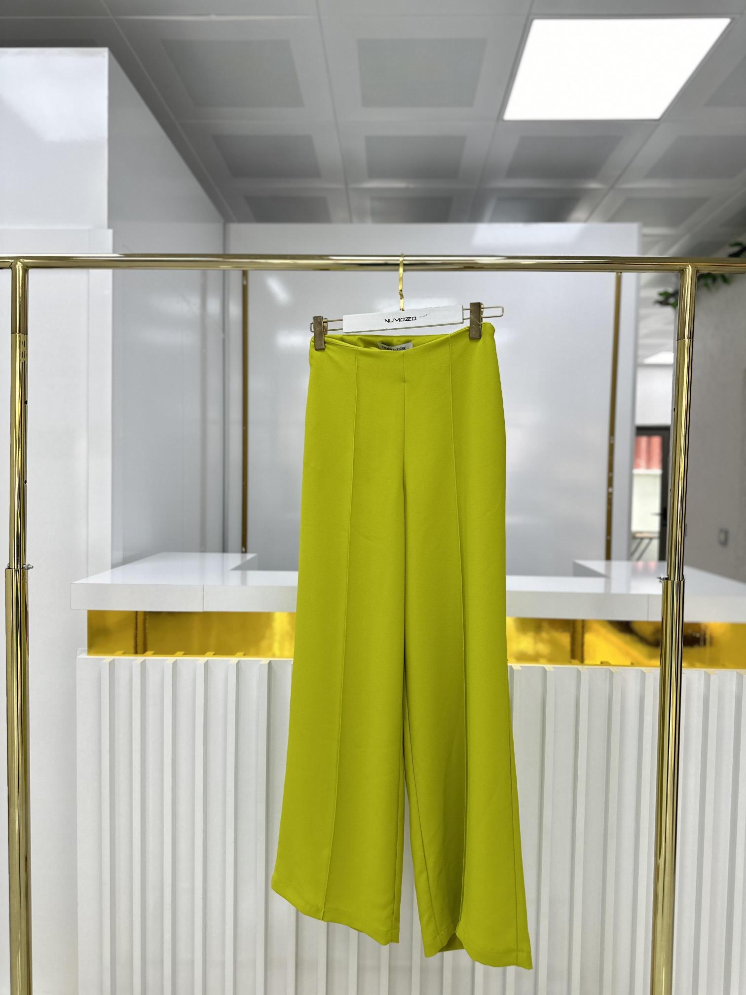 BOL KESİM ÜTÜ İZLİ PANTALON OLİVE 