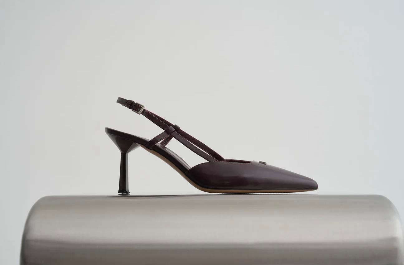 Bordo Topuklu Ayakkabı