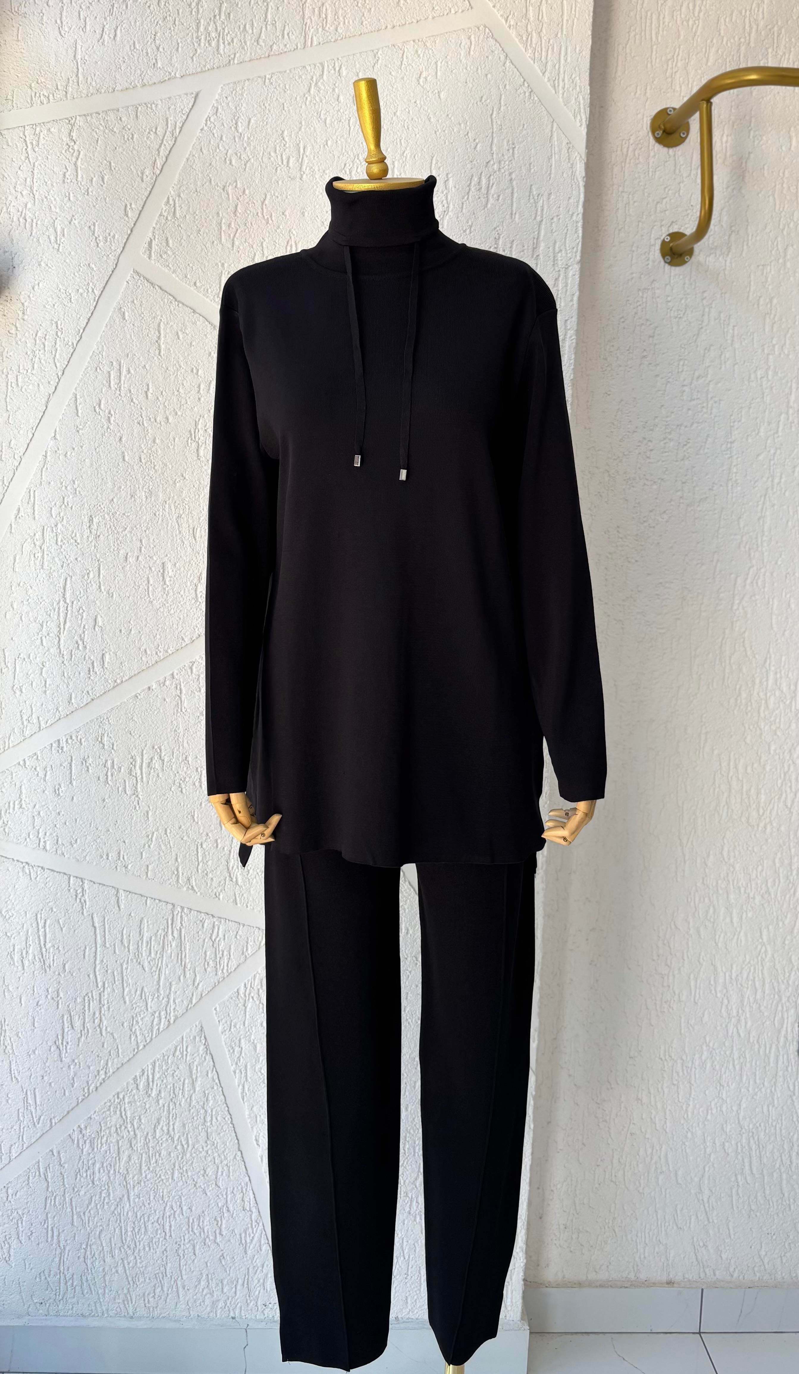 Çelik Örme Takım Siyah