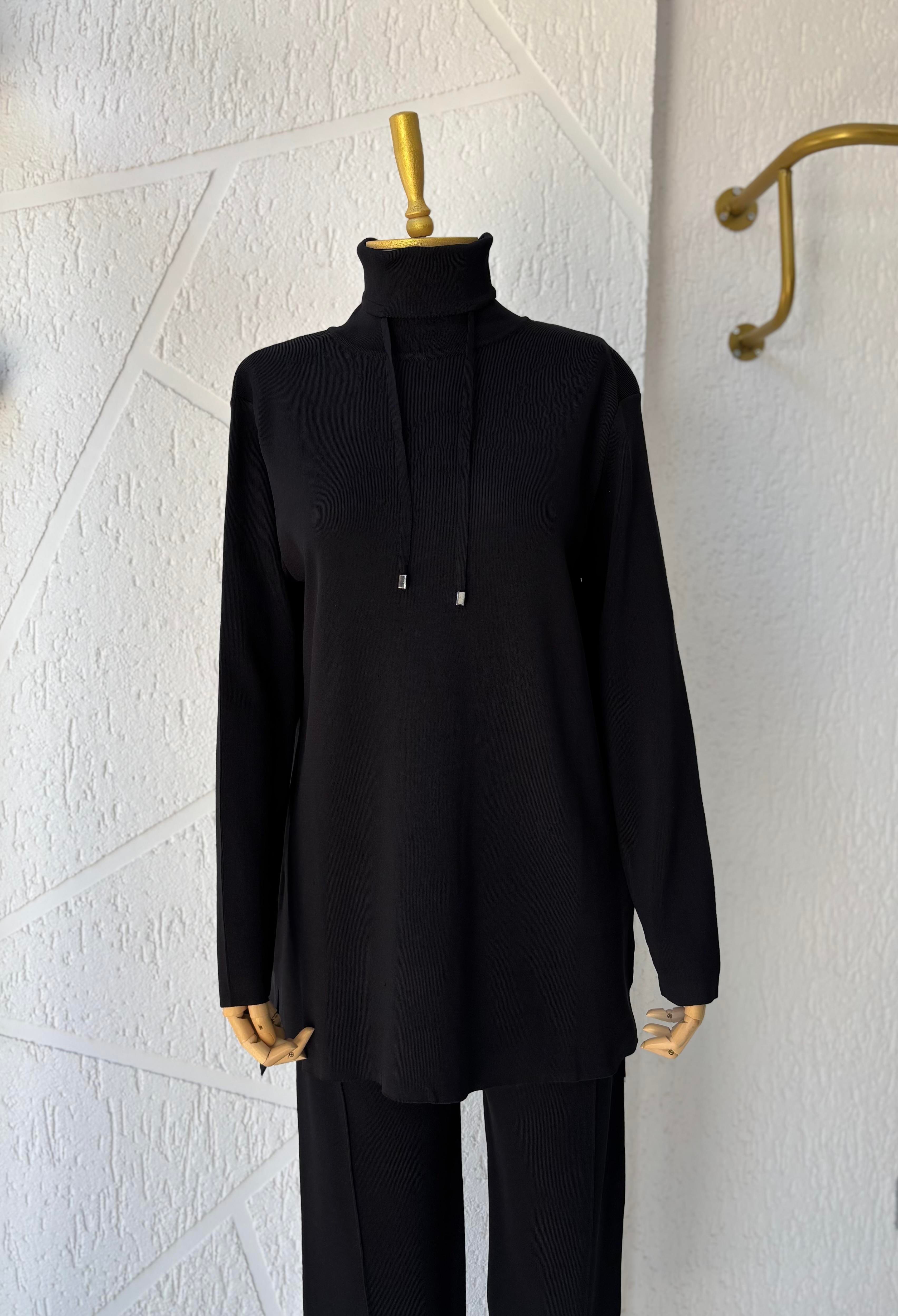 Çelik Örme Takım Siyah