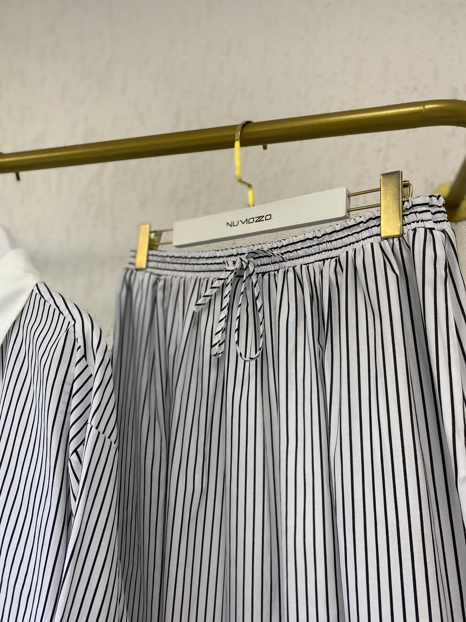 ÇİZGİLİ ETEK GÖMLEK TAKIM 