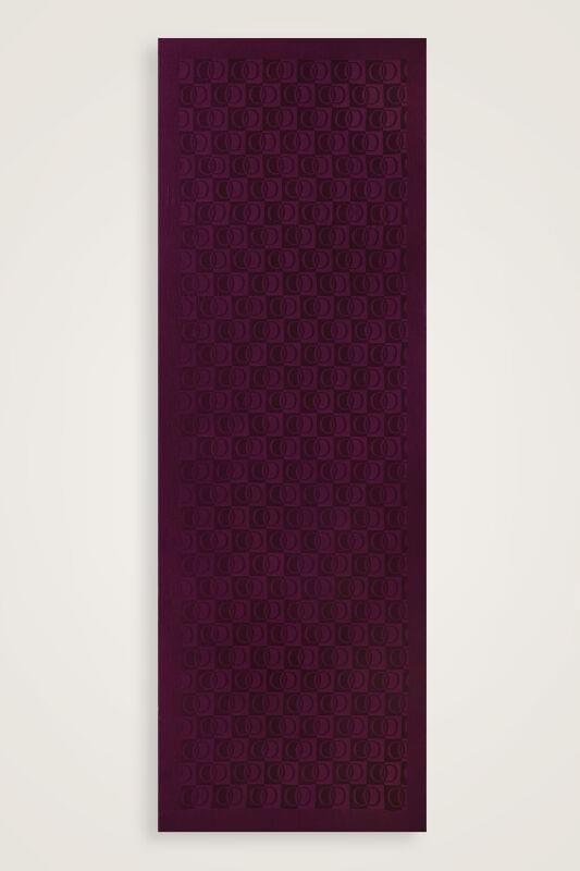 Dama Desen Mürdüm Naia Pamuk Şal