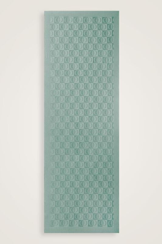 Dama Desen Nil Yeşili Naia Pamuk Şal 