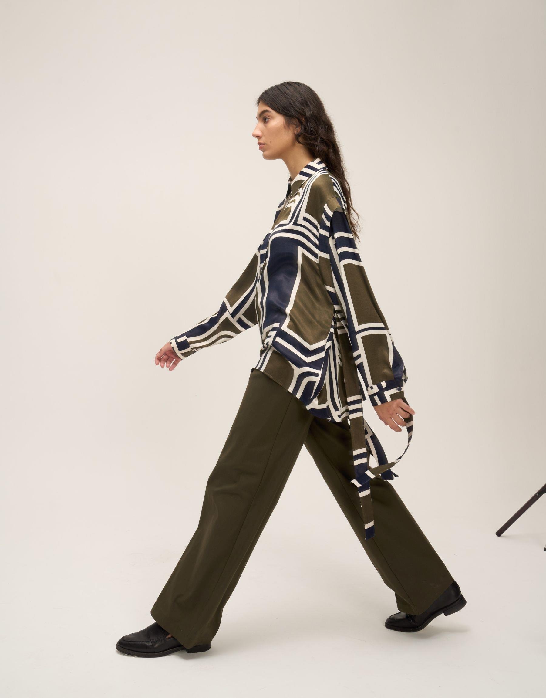 Desenli Yağmurluk Gömlek Desenli