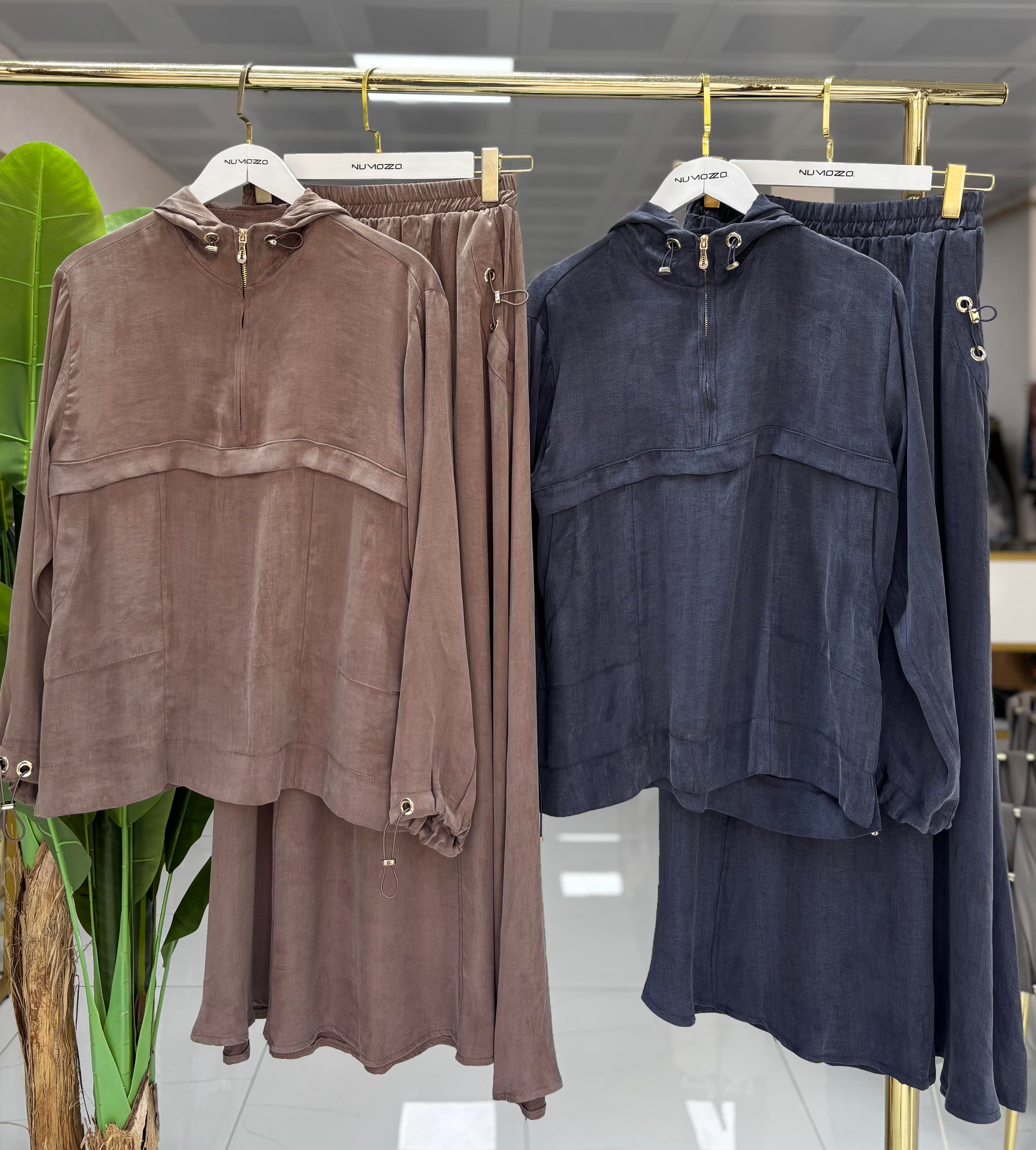 Esta Etekli Takım Kahverengi