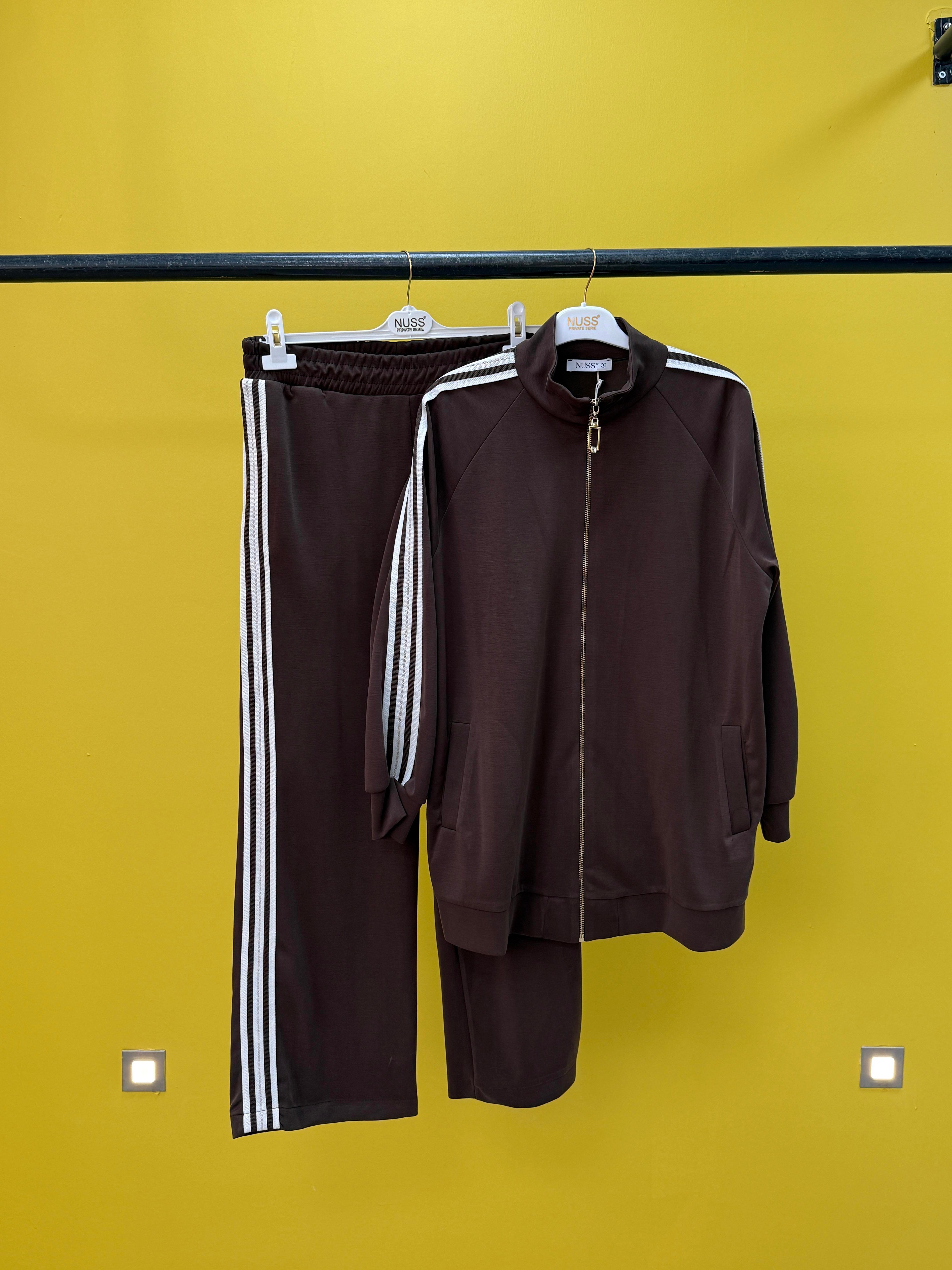 Fermuarlı Şeritli Takım